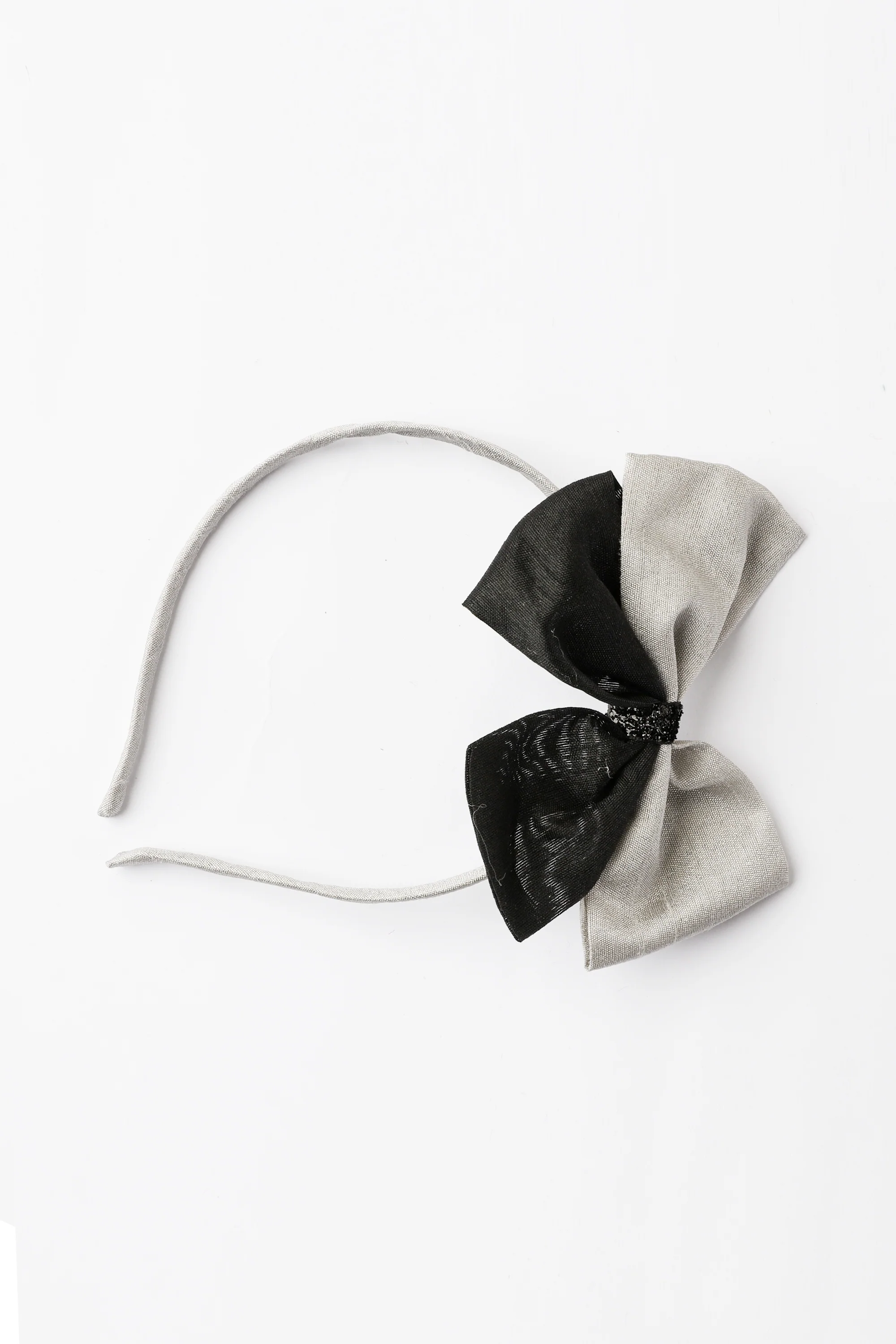 Grey and Black Rhinestones Headband