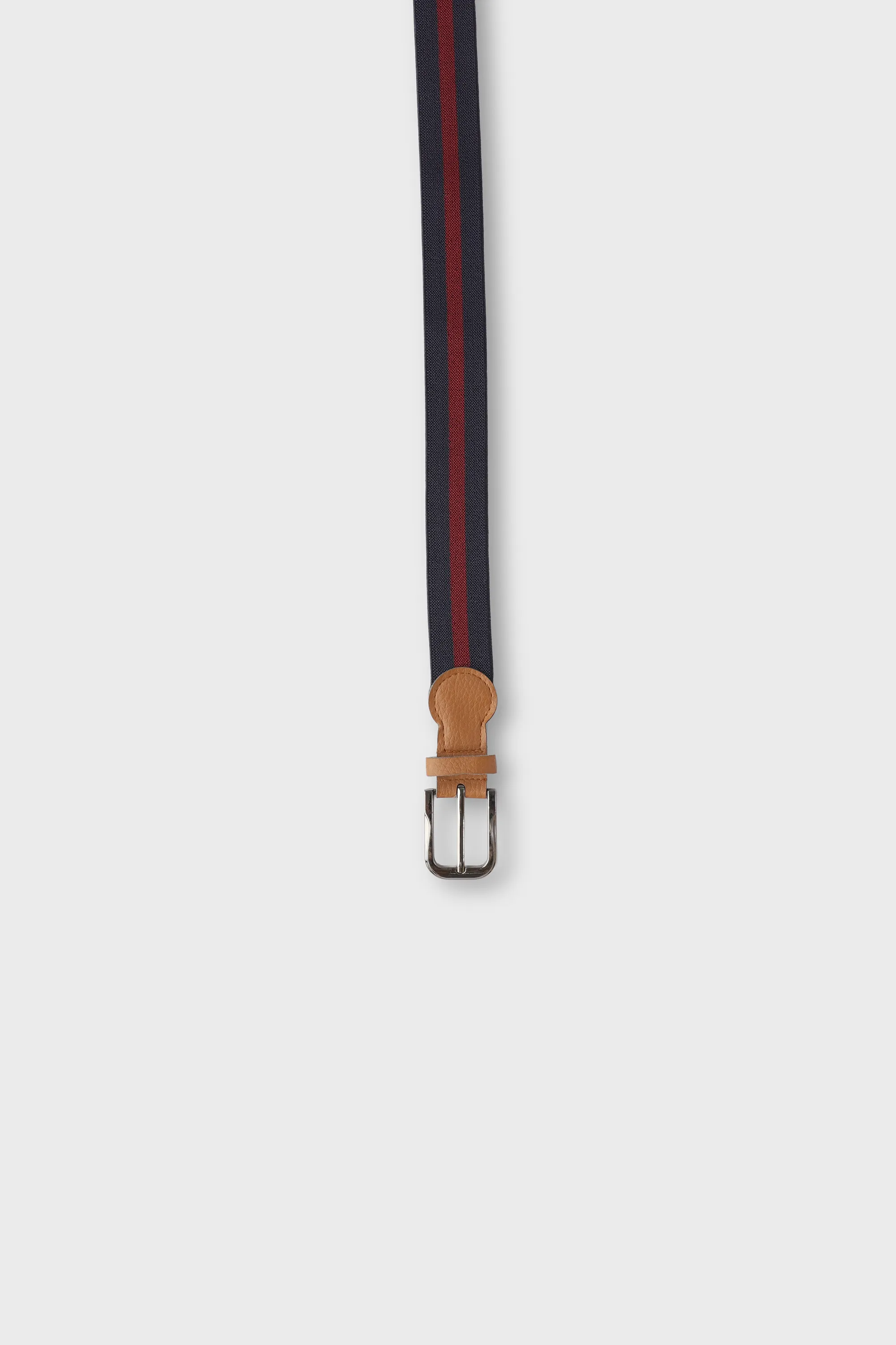 Boys Navy & Red Striped Belt - Image 2
