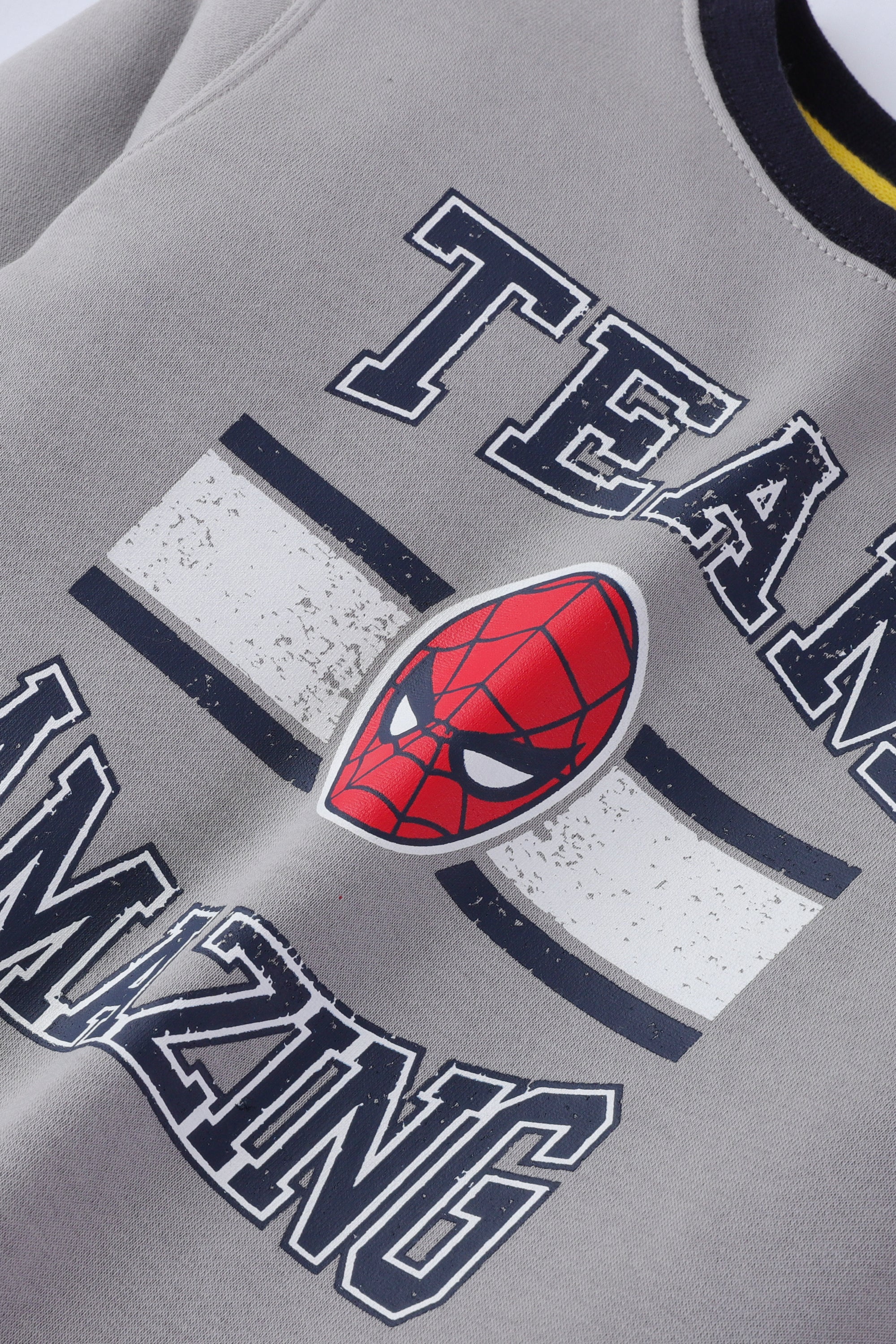 Boys Grey Graphic Fleece Sweatshirt - Image 2