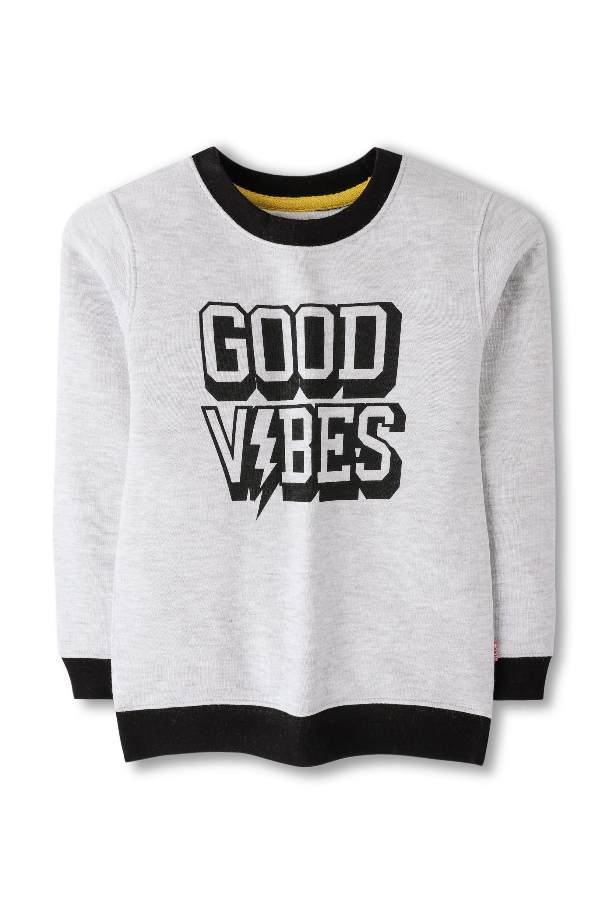 Boys Oatmeal White Graphic Fleece Sweatshirt - Image 2