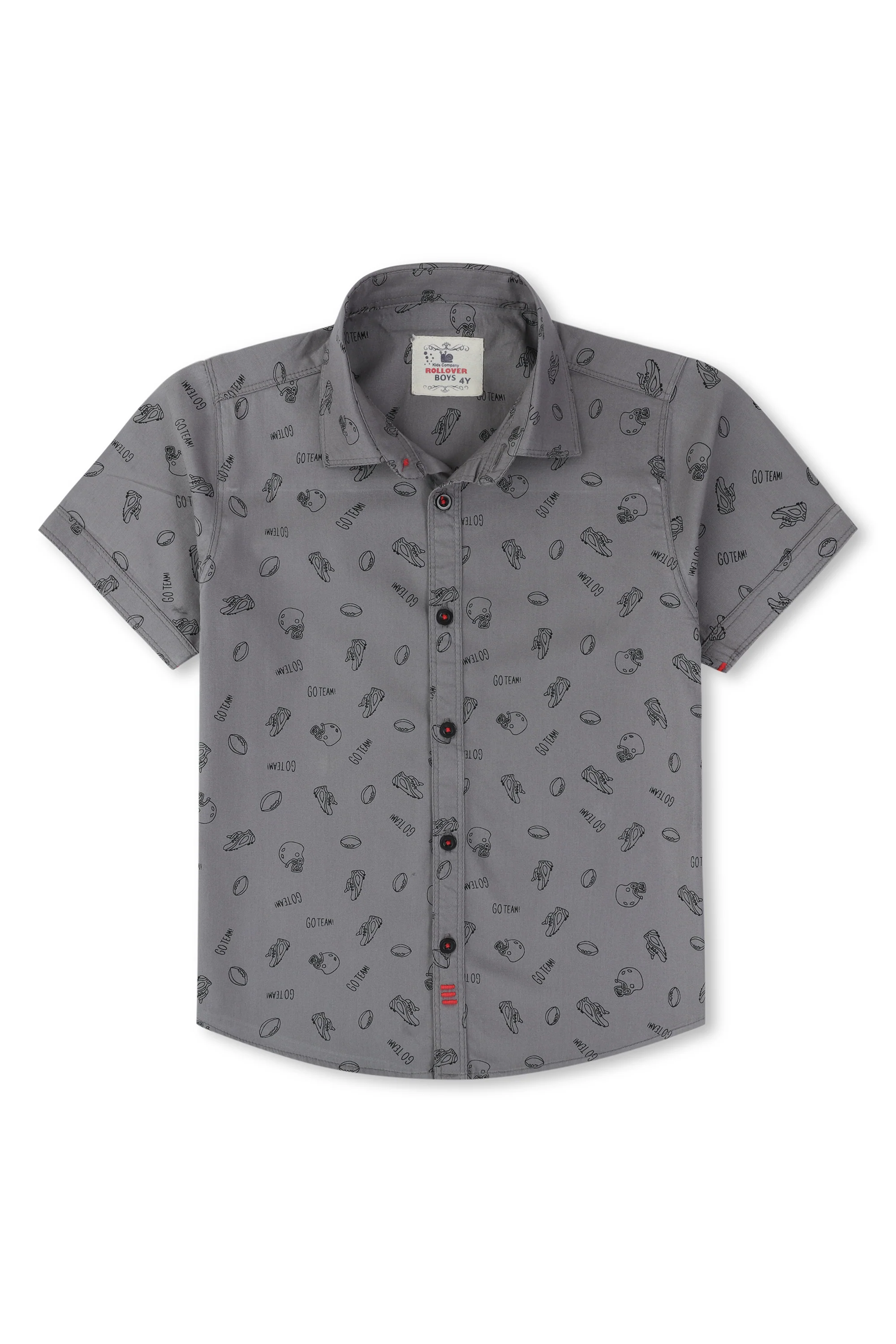 Grey 'Go Team' Shirt - Image 3