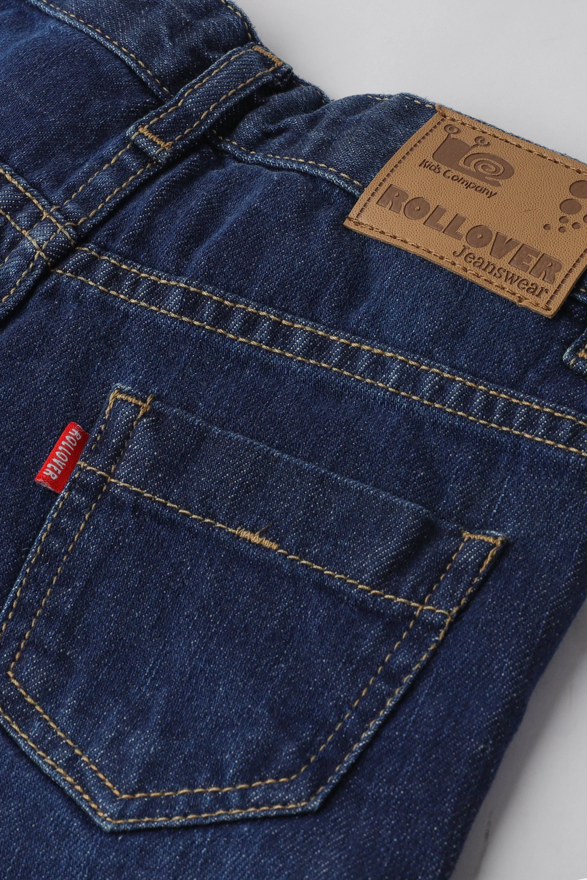 Blue Cuffed Denim Short - Image 2