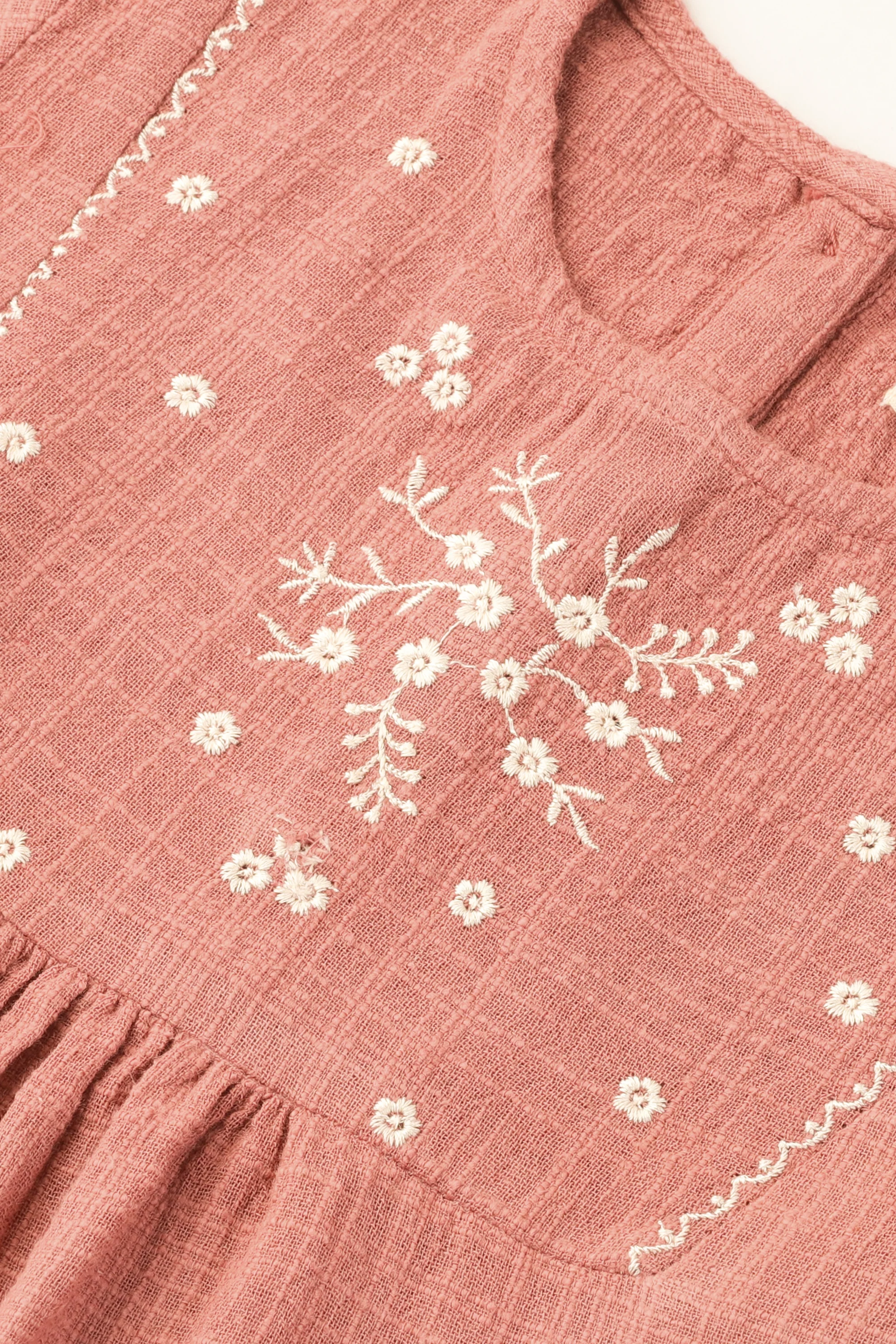 Tea Pink Cotton Girls Top - Image 3