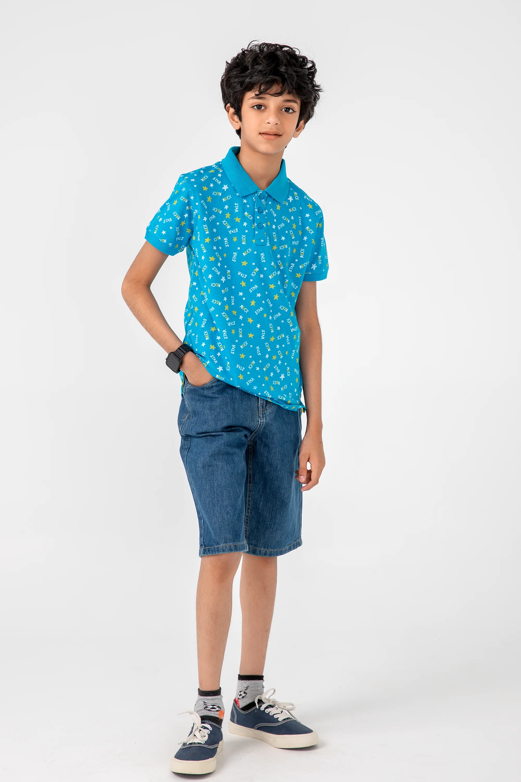 Rock Star Blue Polo