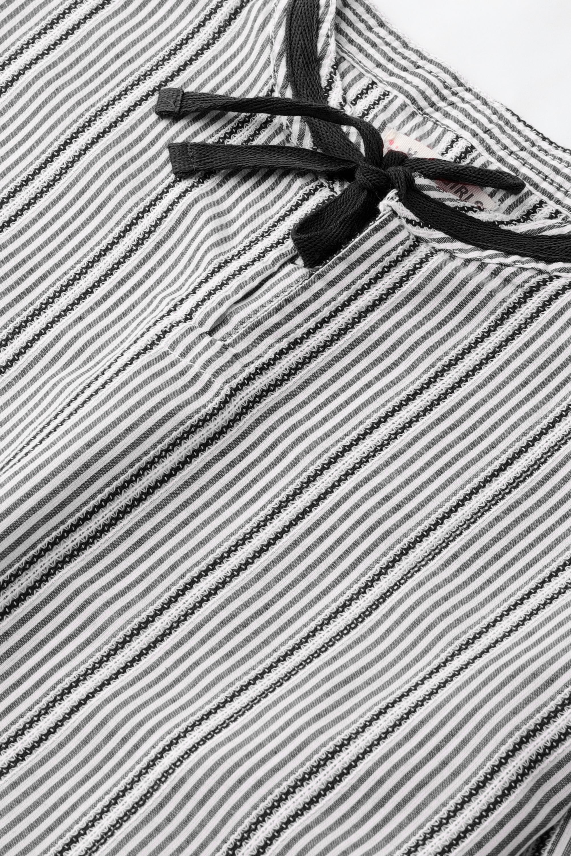 Grey Tied Stripe Top - Image 2