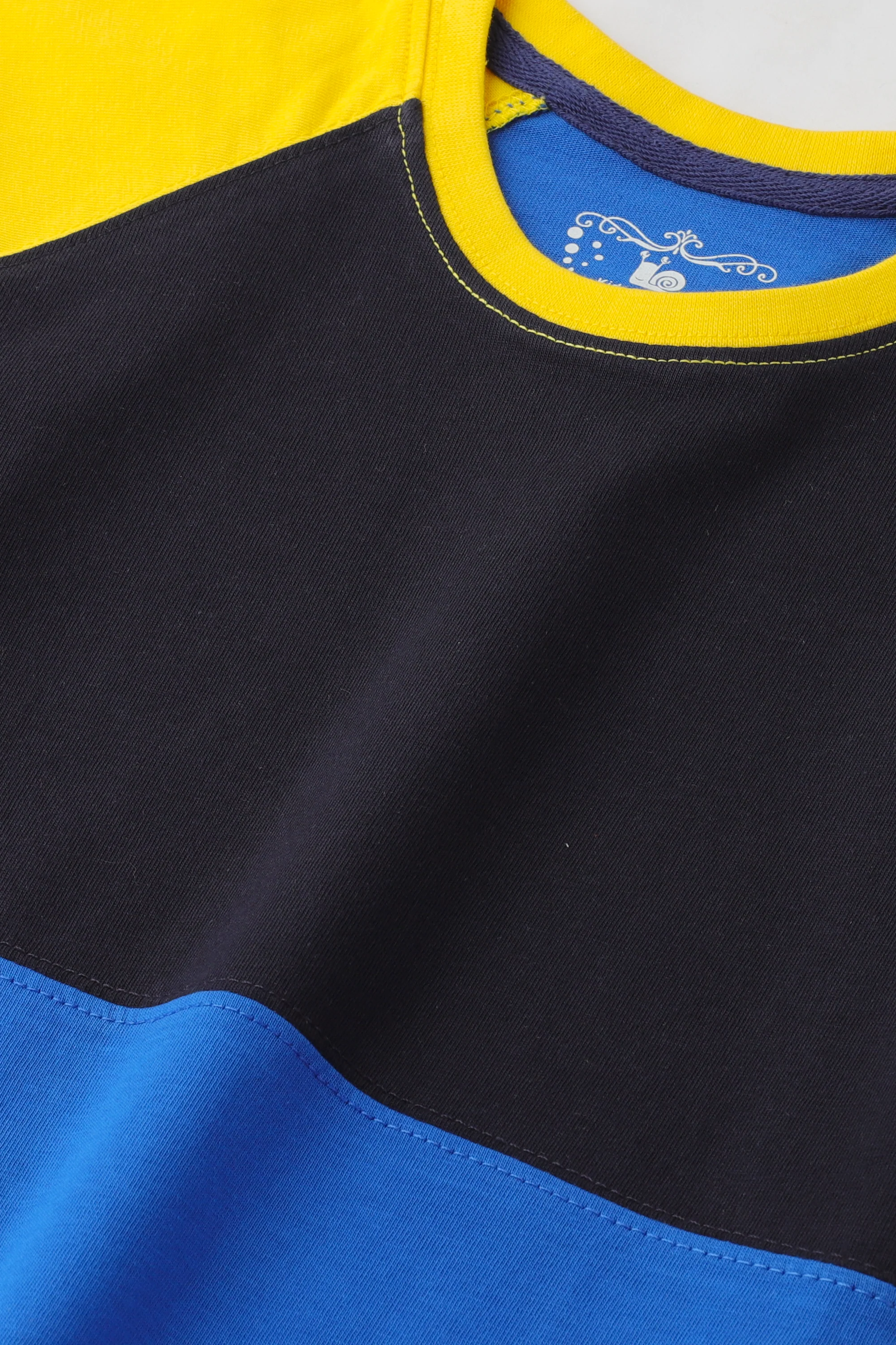 Yellow Colorblock Raglan Tee - Image 2