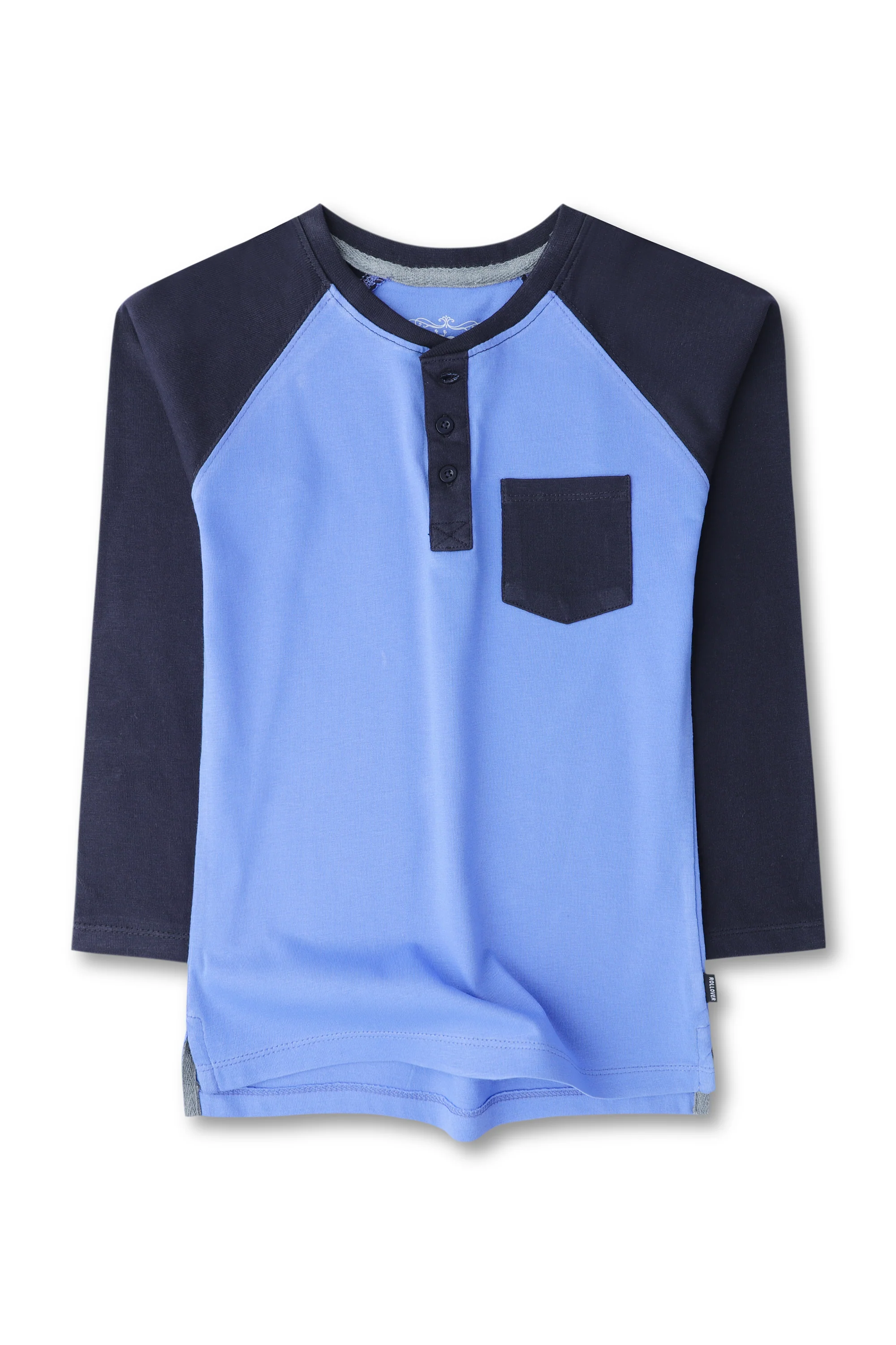 Indigo & Navy Raglan T-Shirt - Image 2