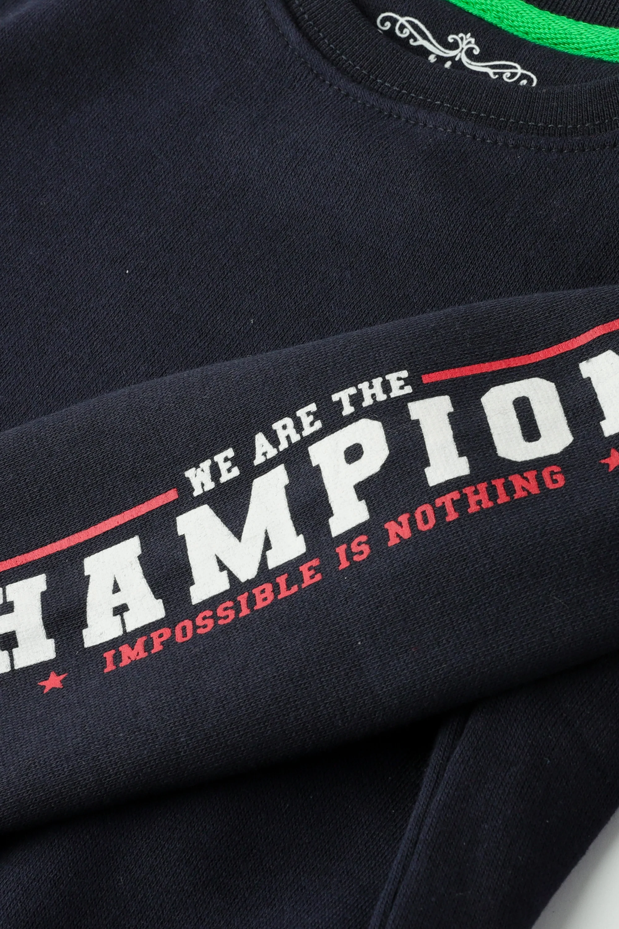 Navy Champions' Fleece Sweatshirt - Image 4