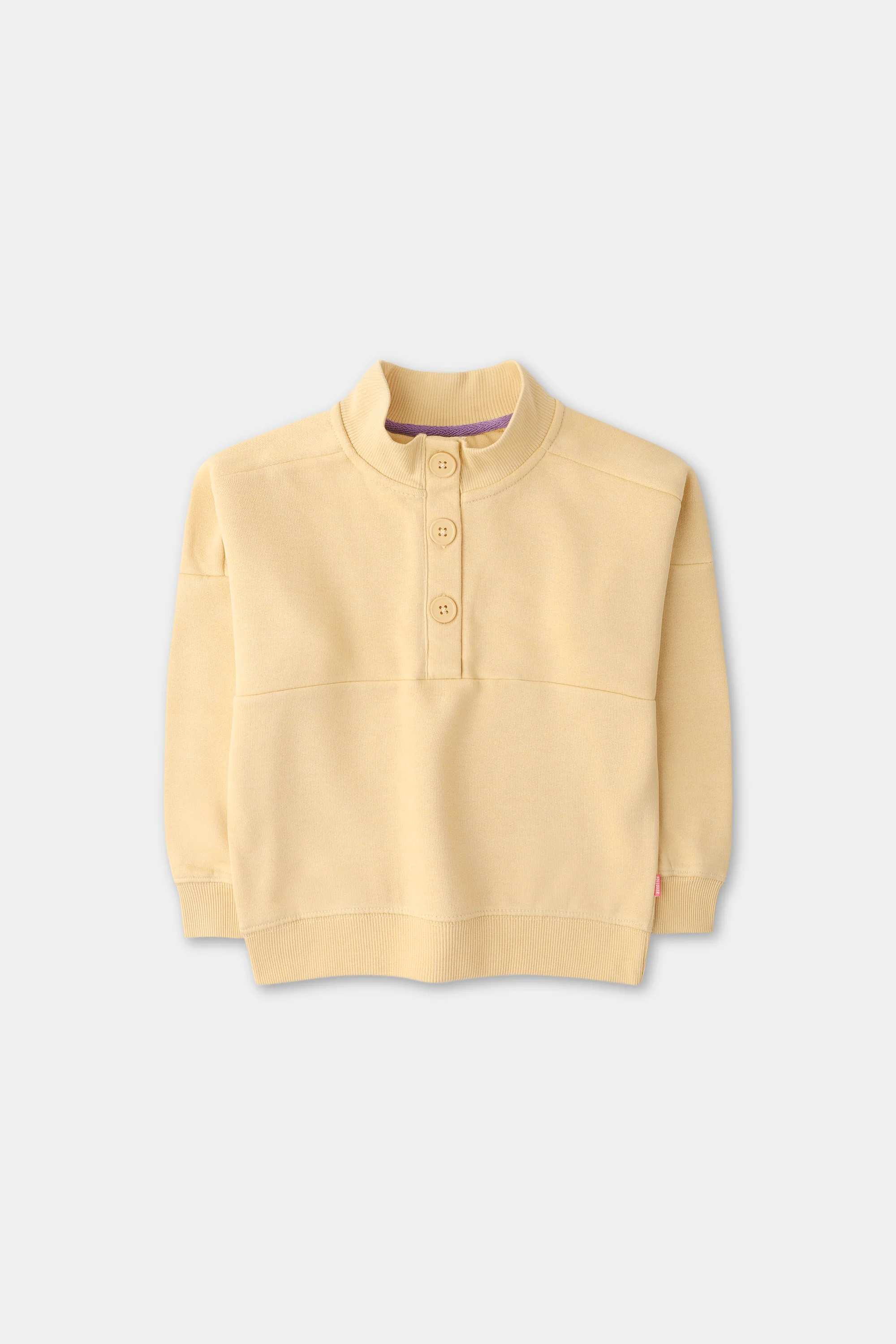 Girls Lime Mock Neck Pullover - Image 2