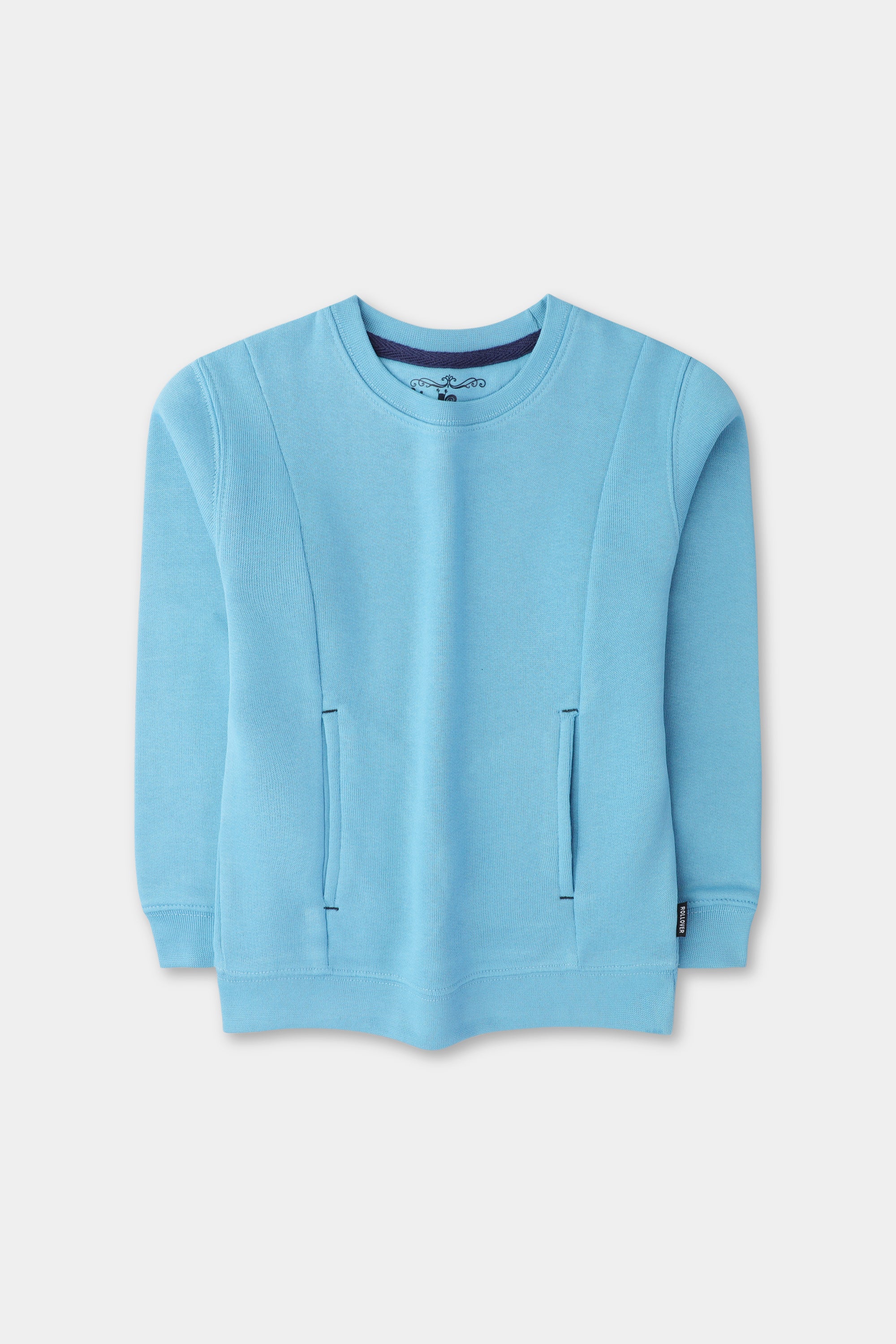 Boys Sky-blue Fleece Sweatshirt - Image 2
