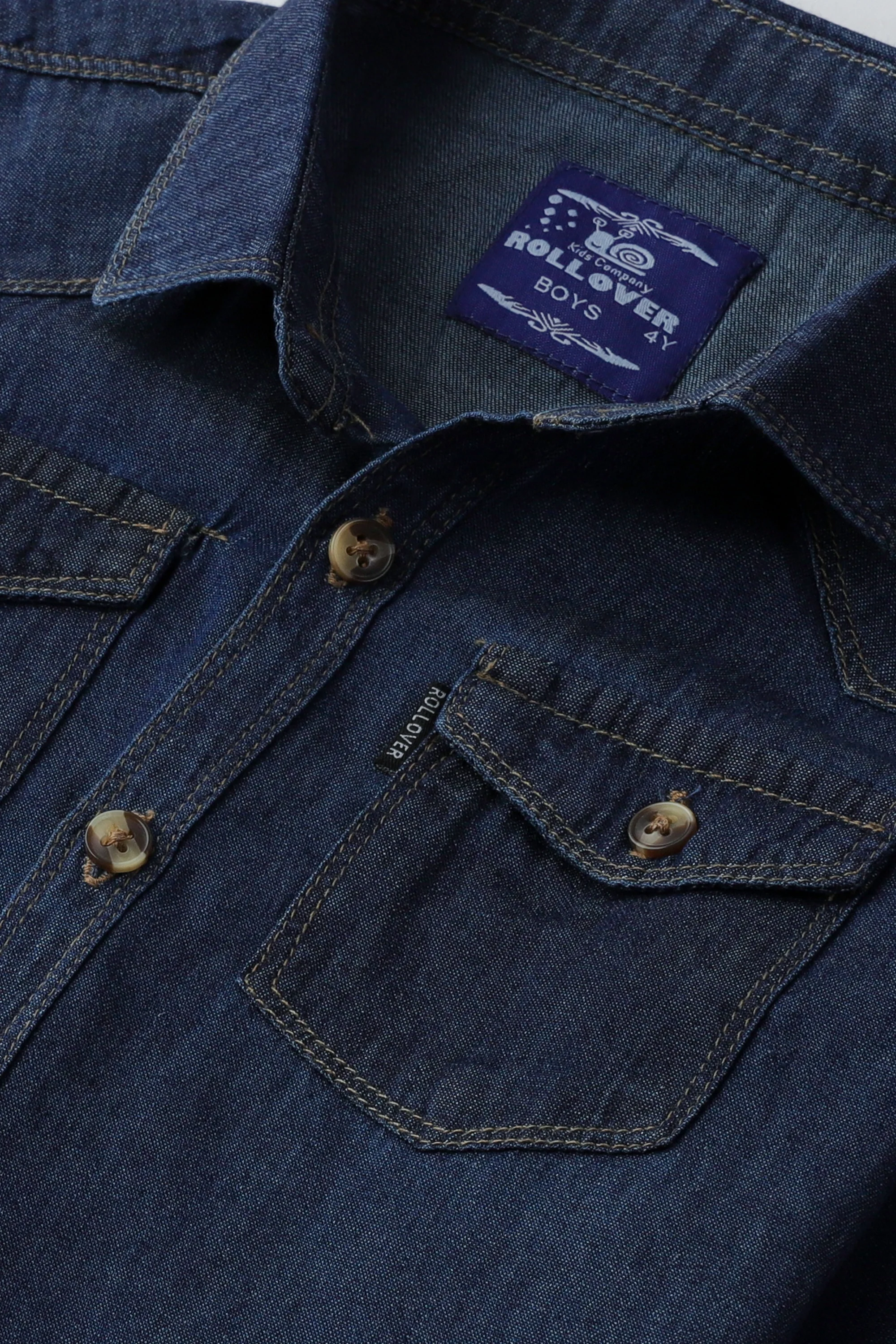 Boys' Explorer Denim Button-Down Shirt - Image 2