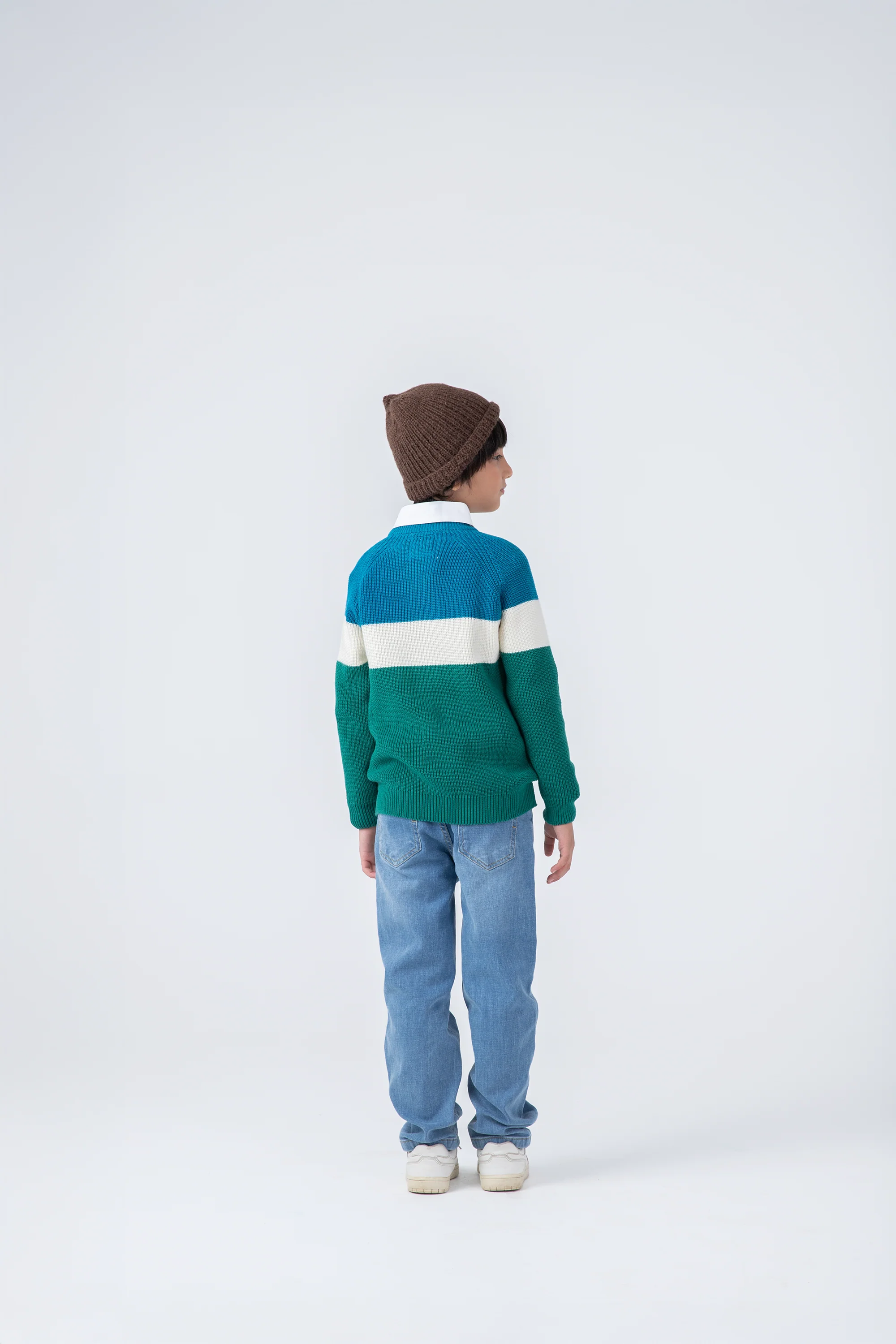 Boys Color Stride Knit Sweater - Image 2