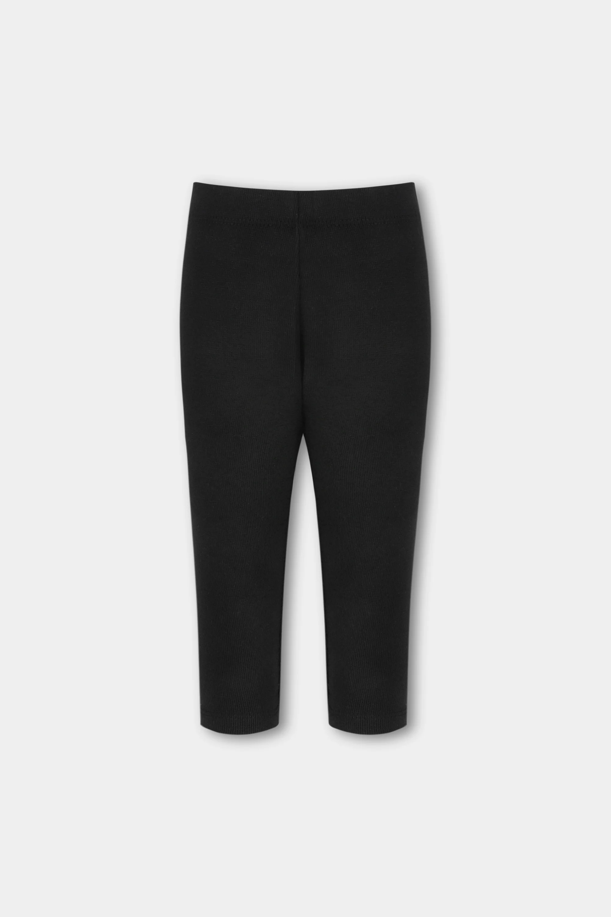 Girls Solid Black Tights