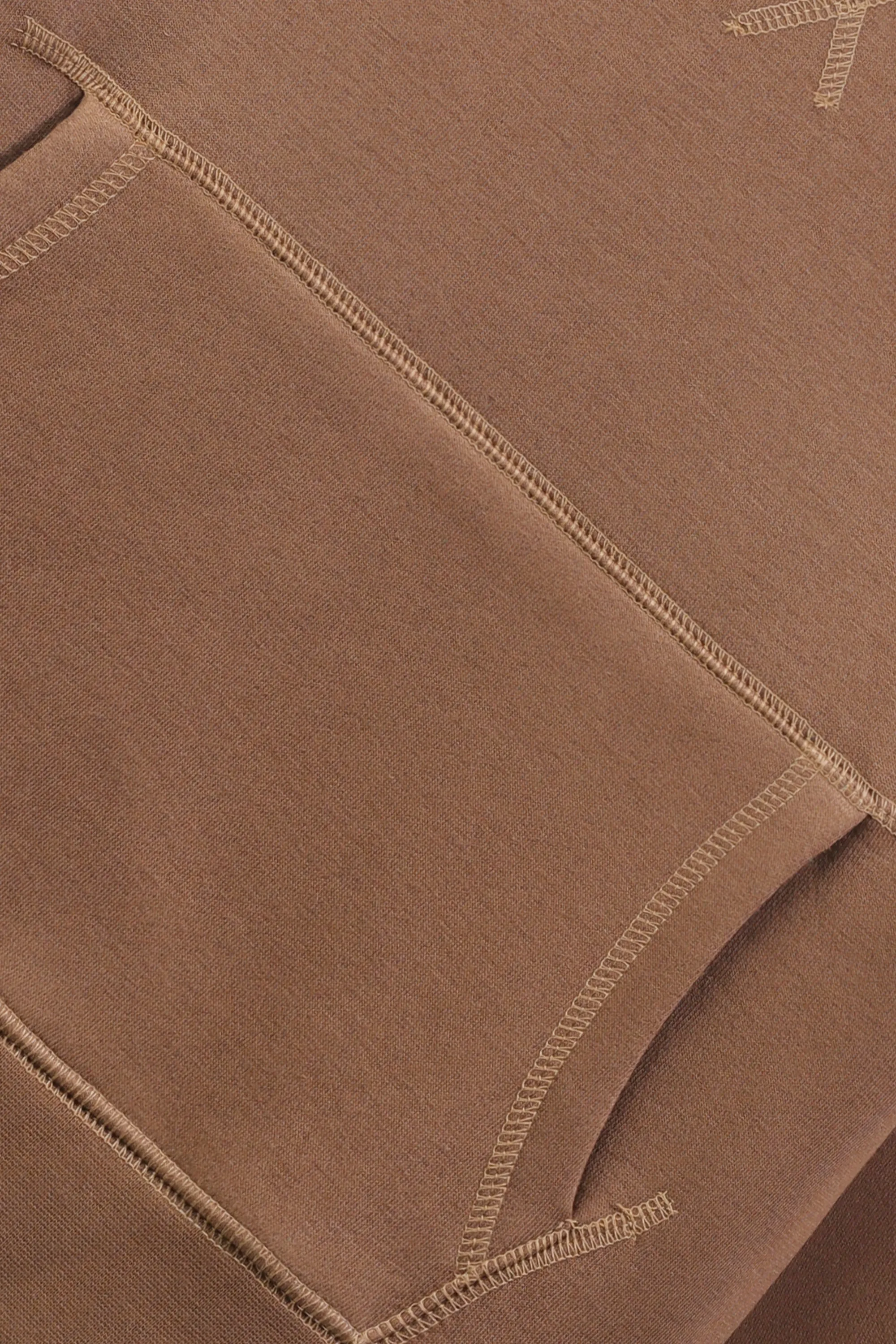 Boys Solid Brown Fleece Hoodie - Image 5