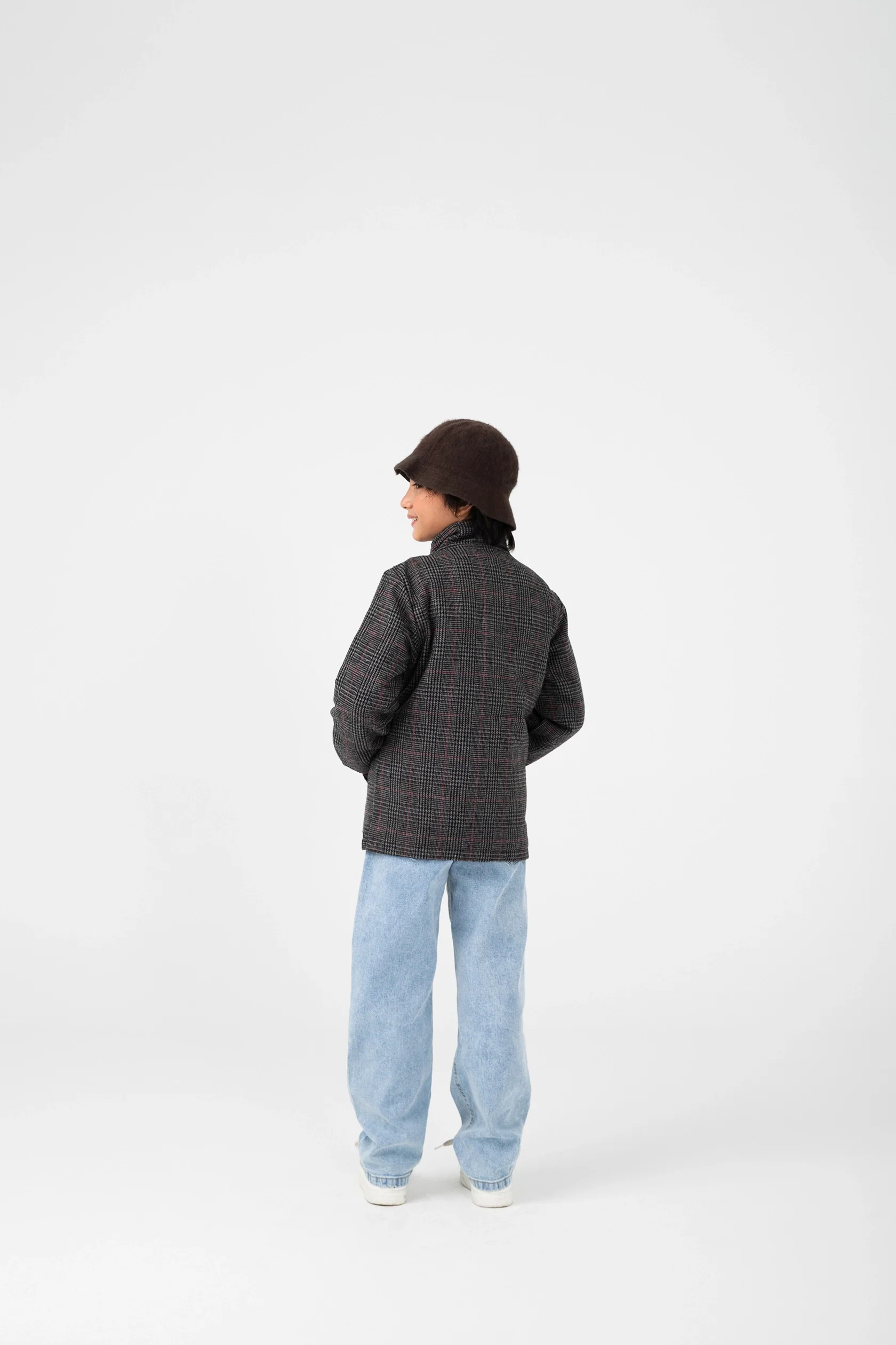 Boys Classic Dapper Felt Coat - Image 3
