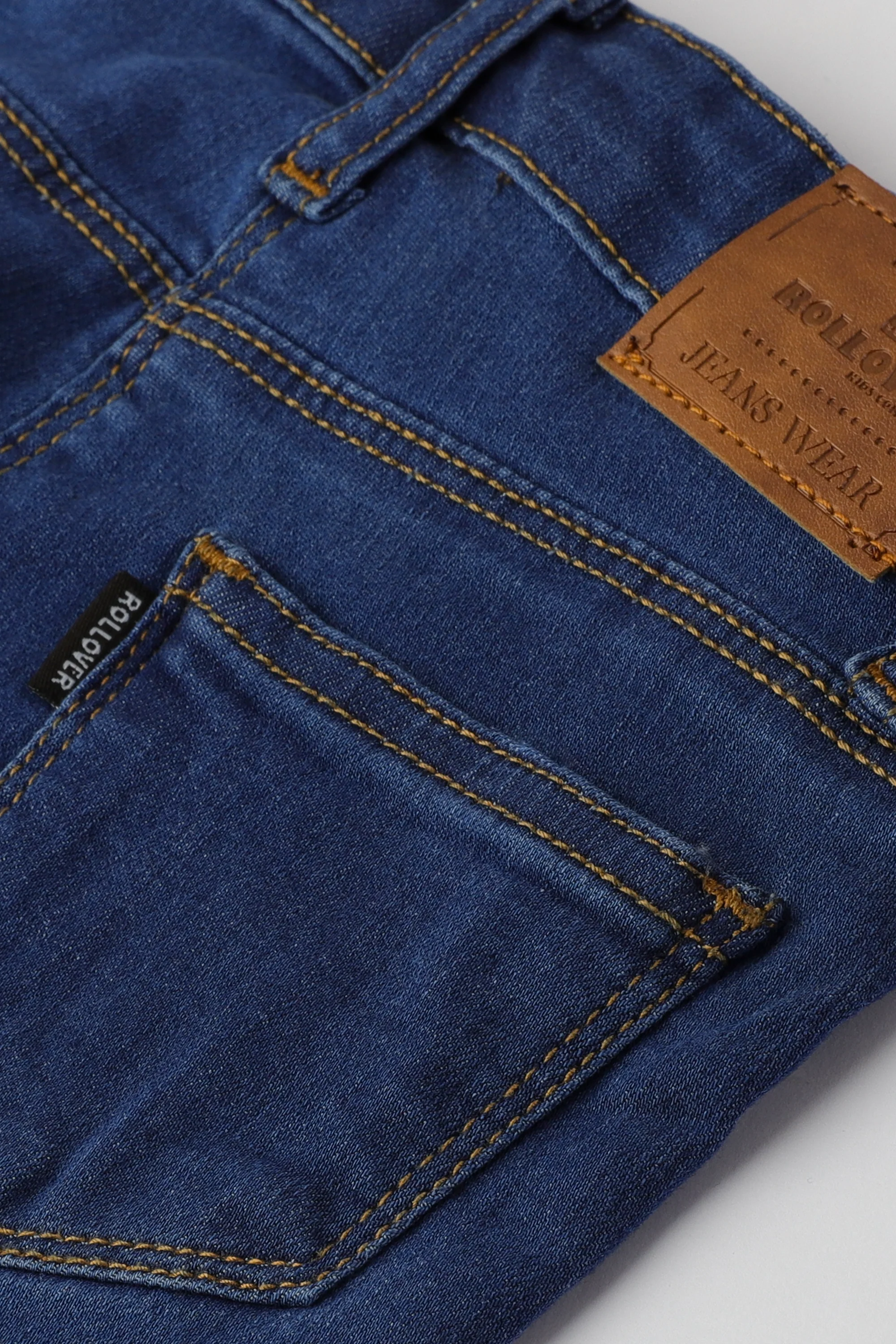 Retro Blue Bell-Bottom Jeans - Image 2