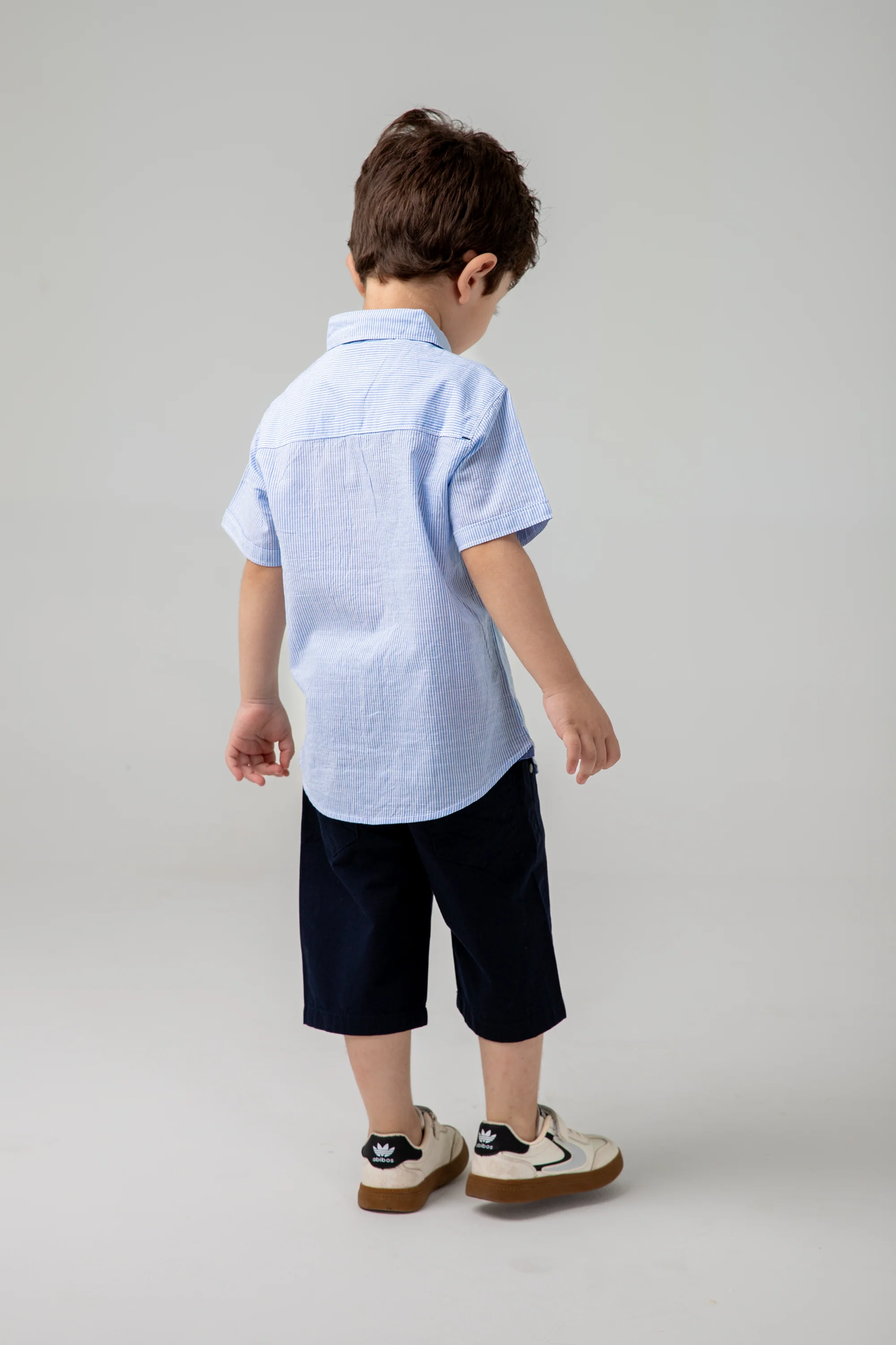 Boys Skyline Striped Casual Shirt - Image 2