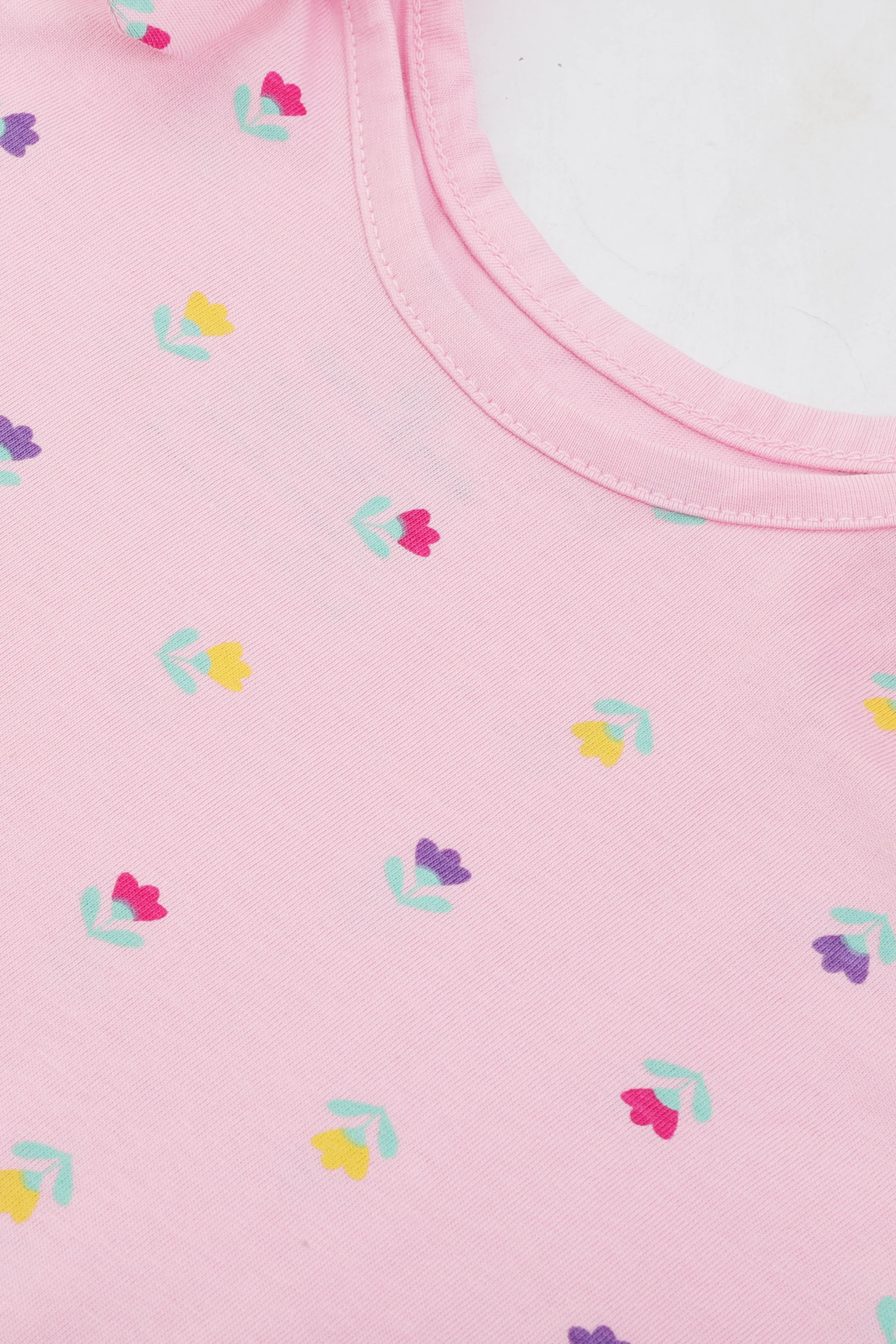 Pink Petal Jersey Frock - Image 2