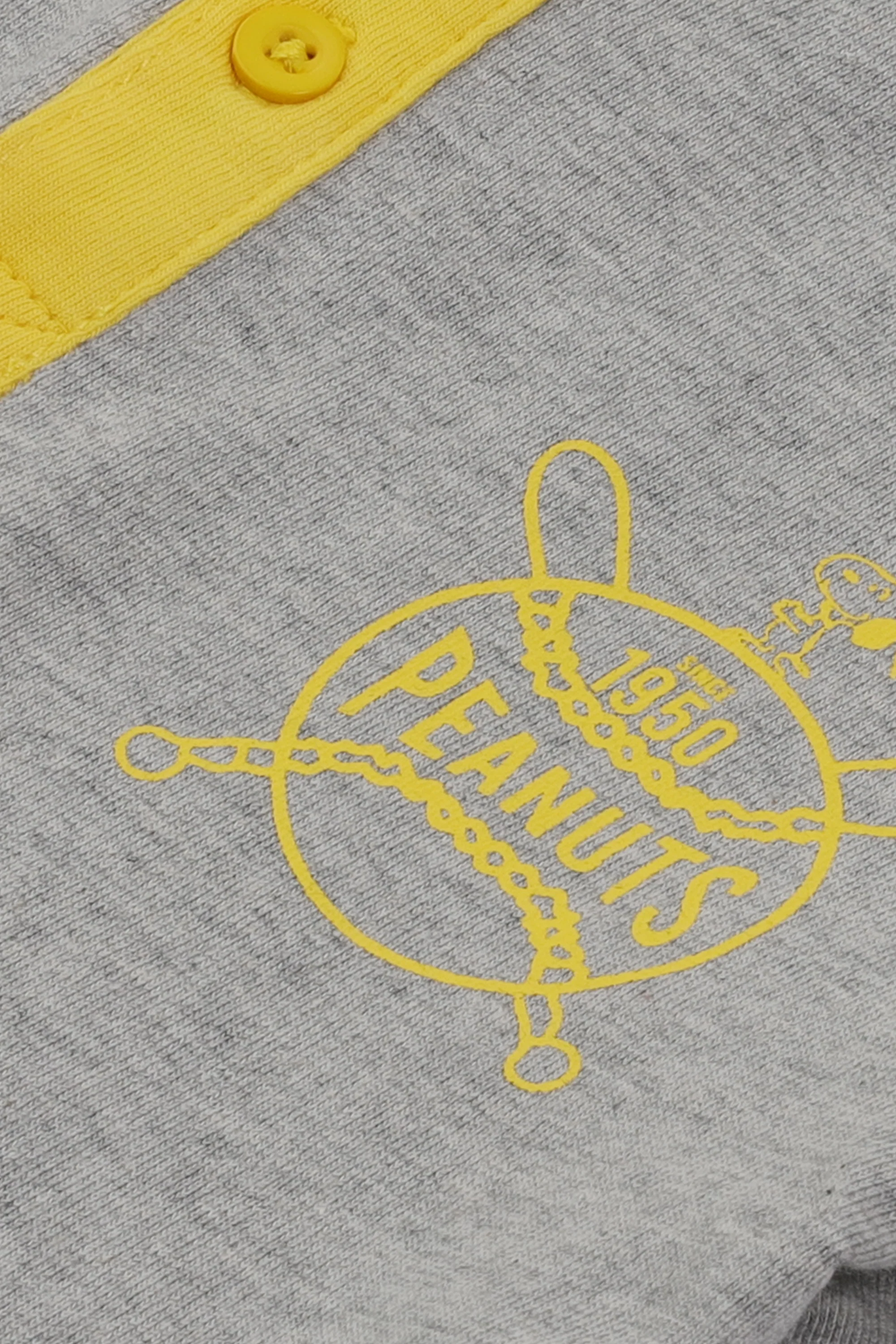 Sporty Grey Boys' Henley T-Shirt - Image 2