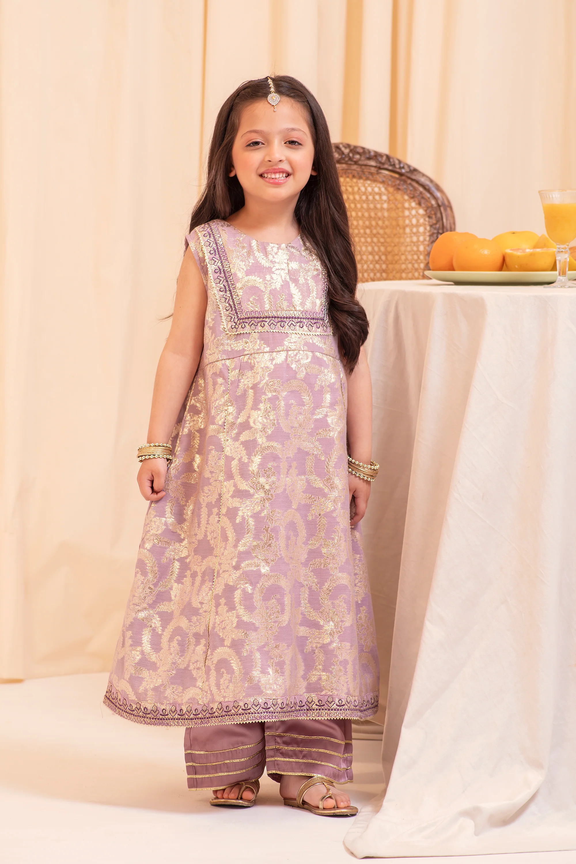 Lilac Royalty Festive Suit - 3pc