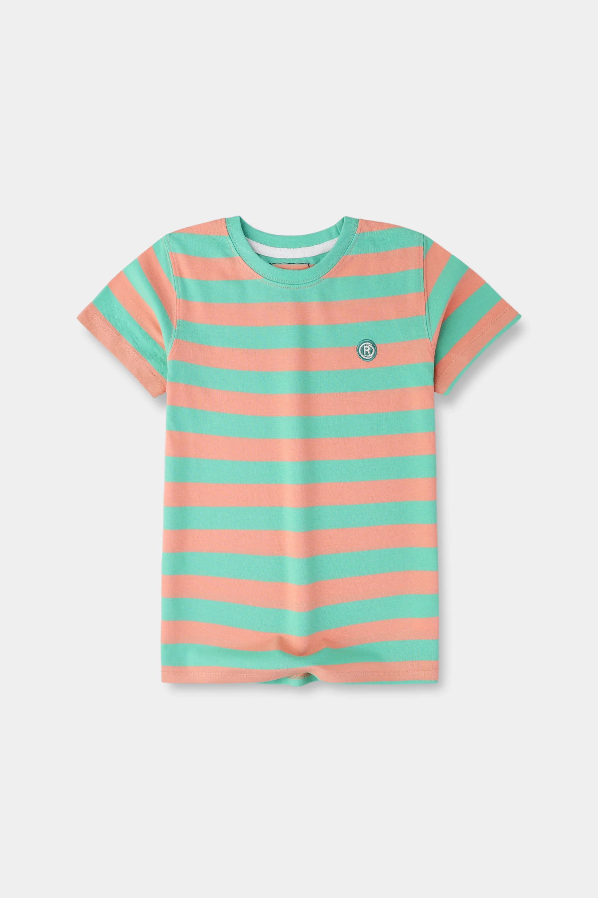 Mint Striped Boys' T-shirt - Image 3