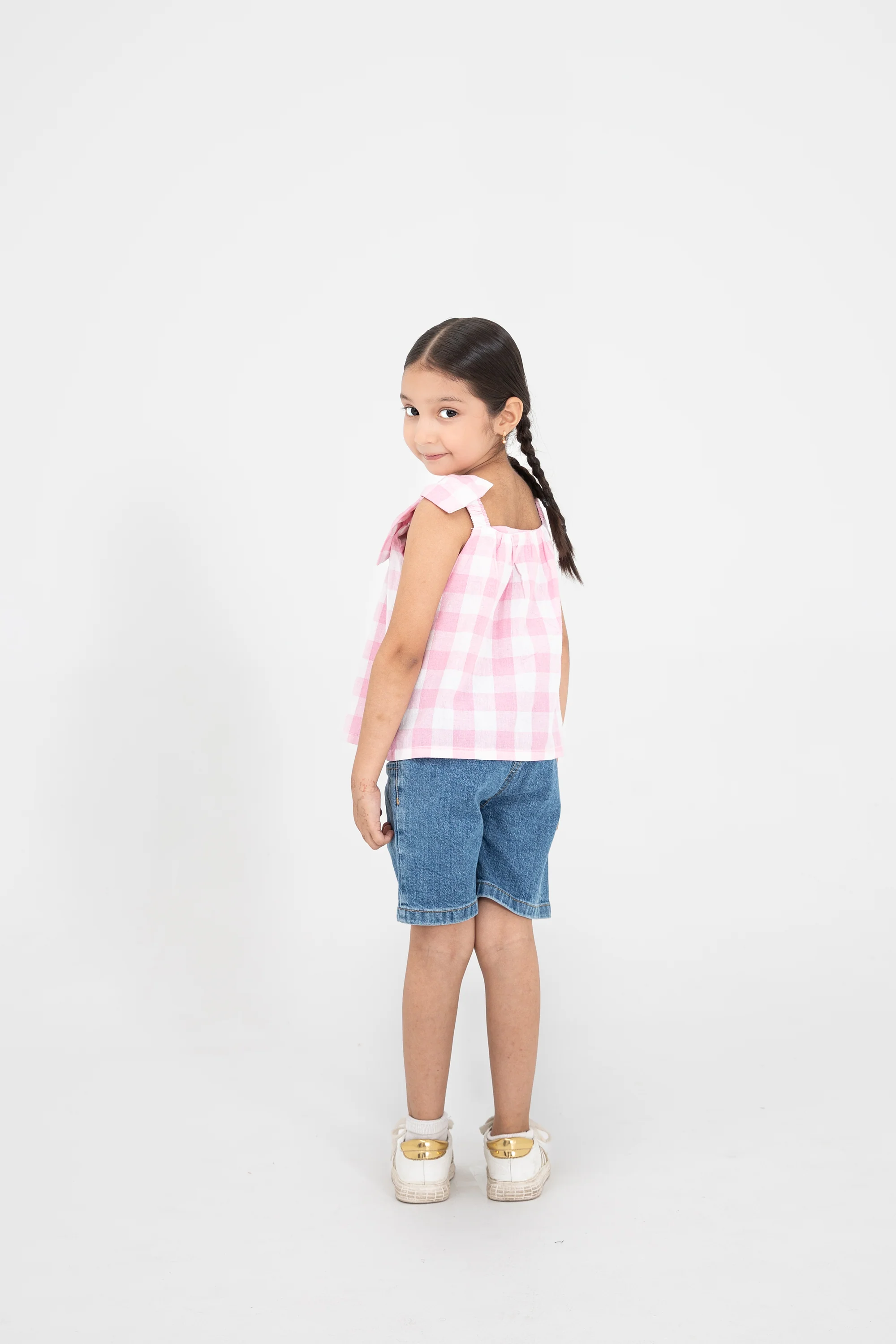 Pastel Pink Checkered Top - Image 2