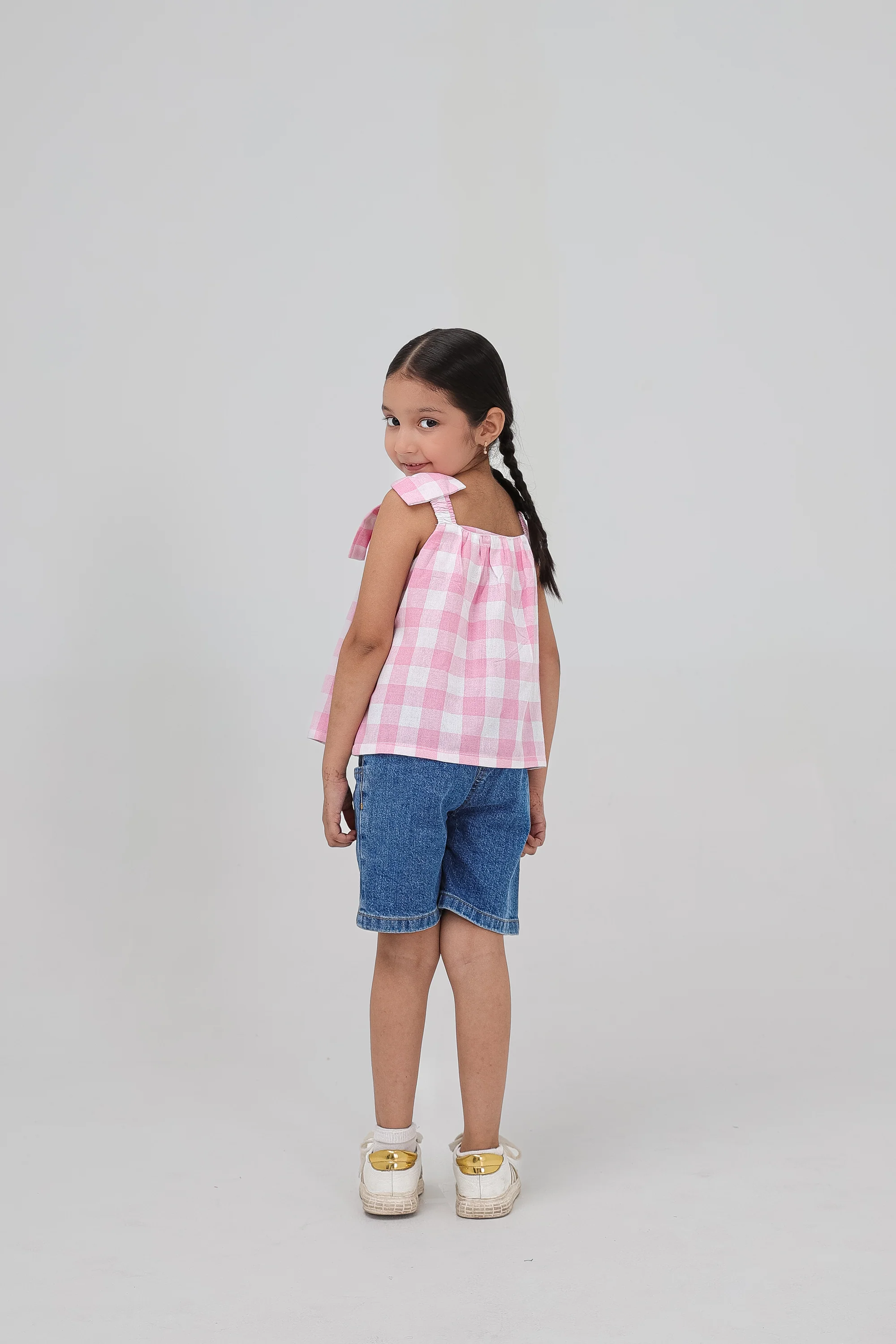 Pastel Pink Checkered Top - Image 3