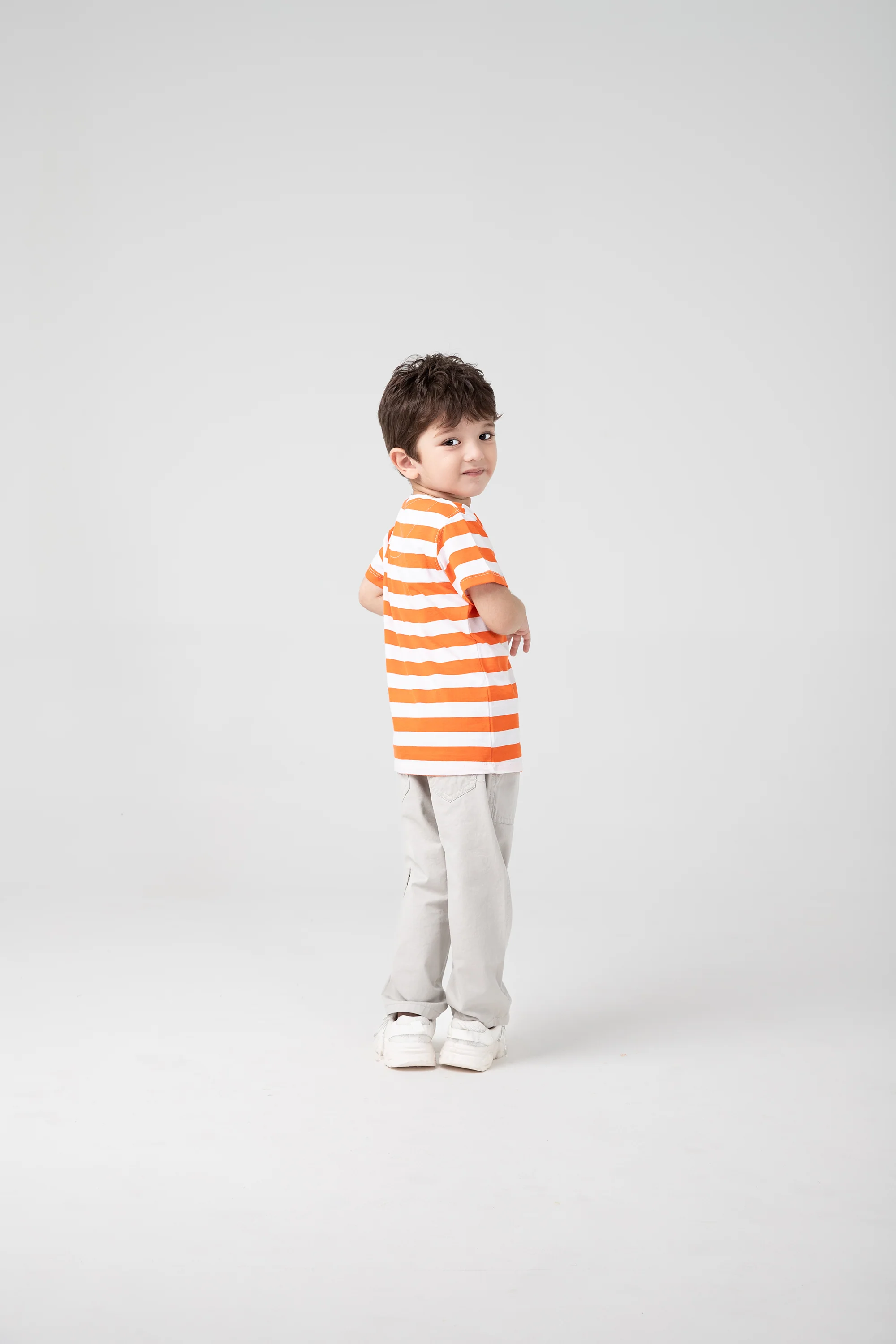 Boys Citrus Striped Signature Tee - Image 2