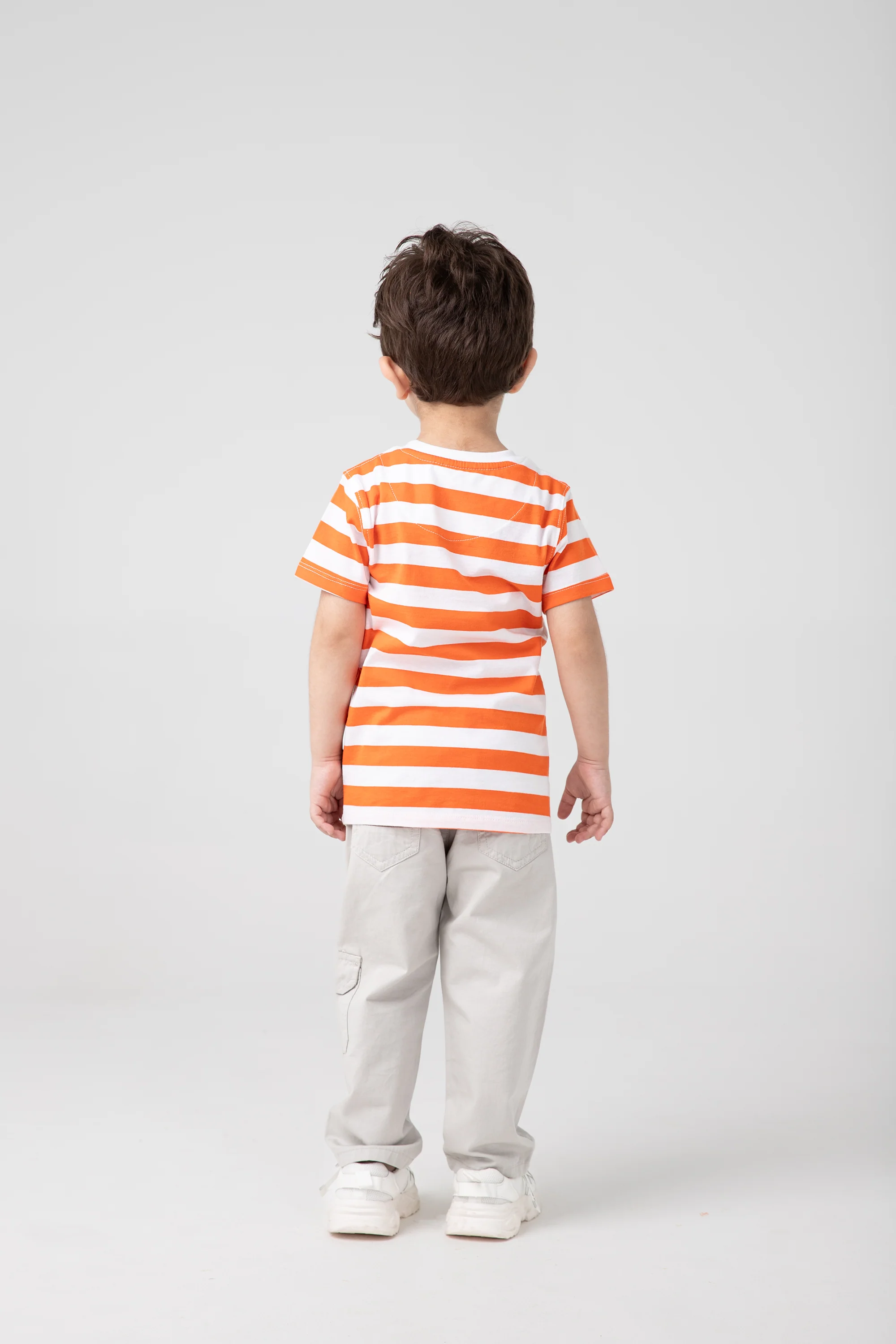 Boys Citrus Striped Signature Tee - Image 3