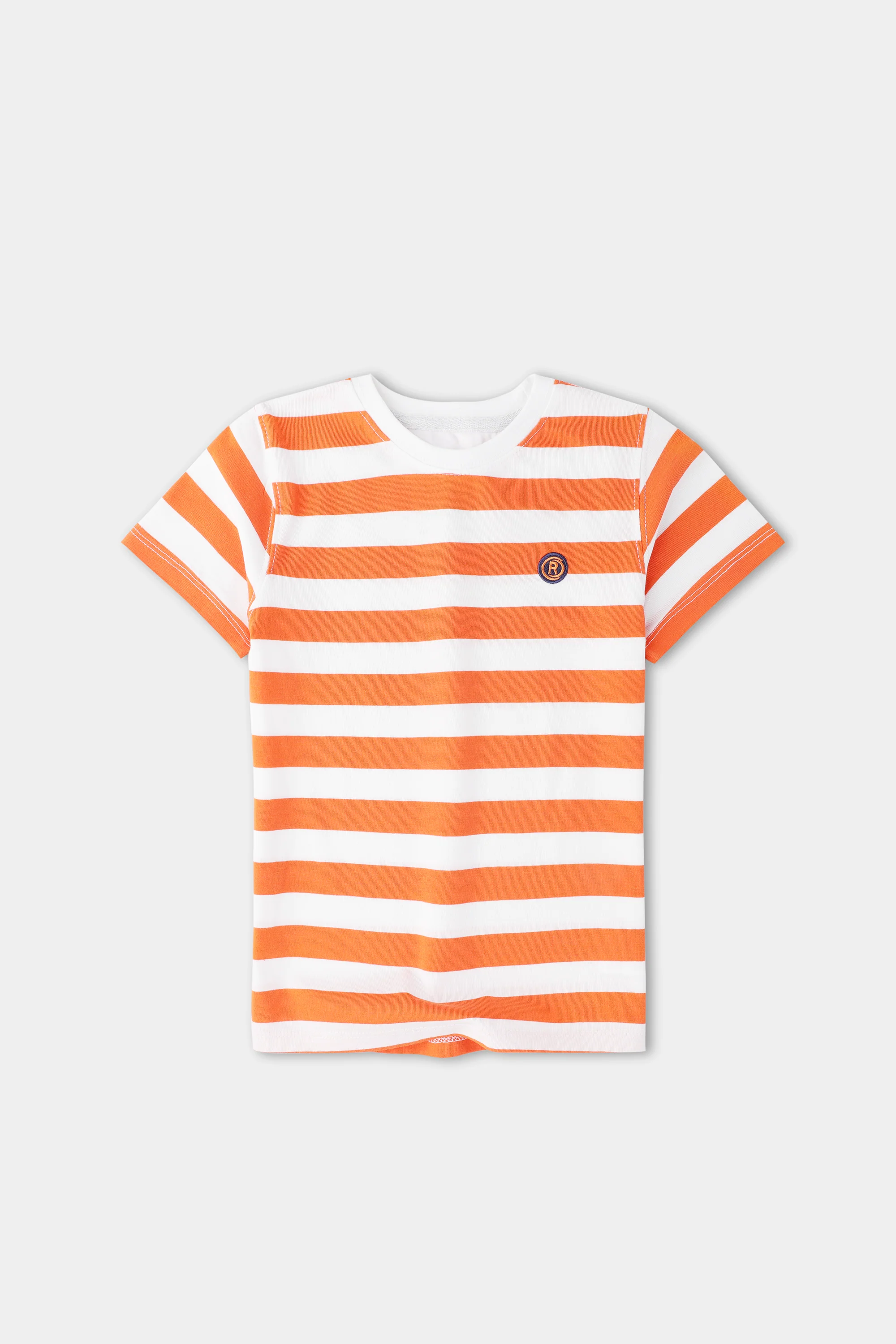 Boys Citrus Striped Signature Tee - Image 4