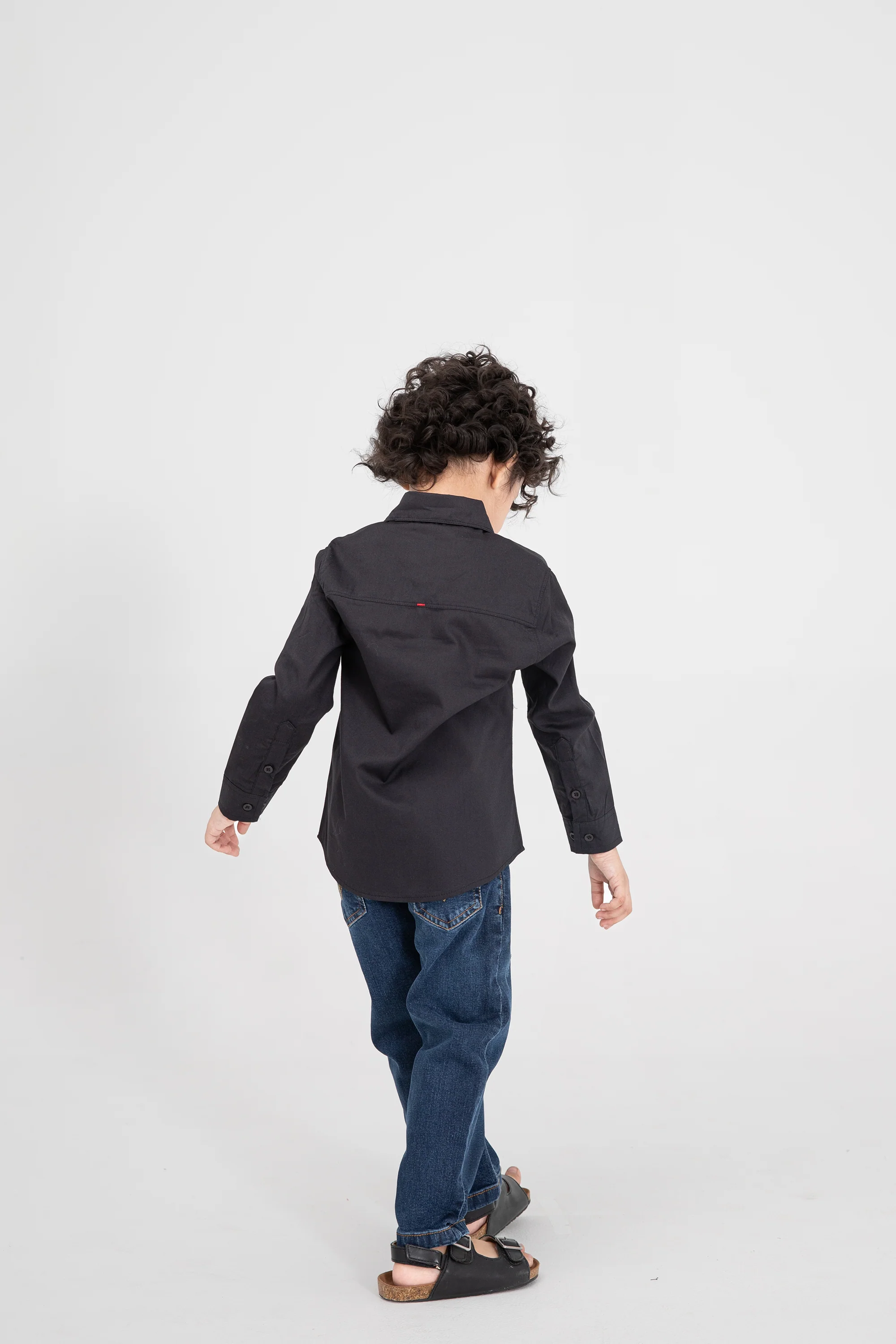 Boys Black Bolt Casual Shirt - Image 3