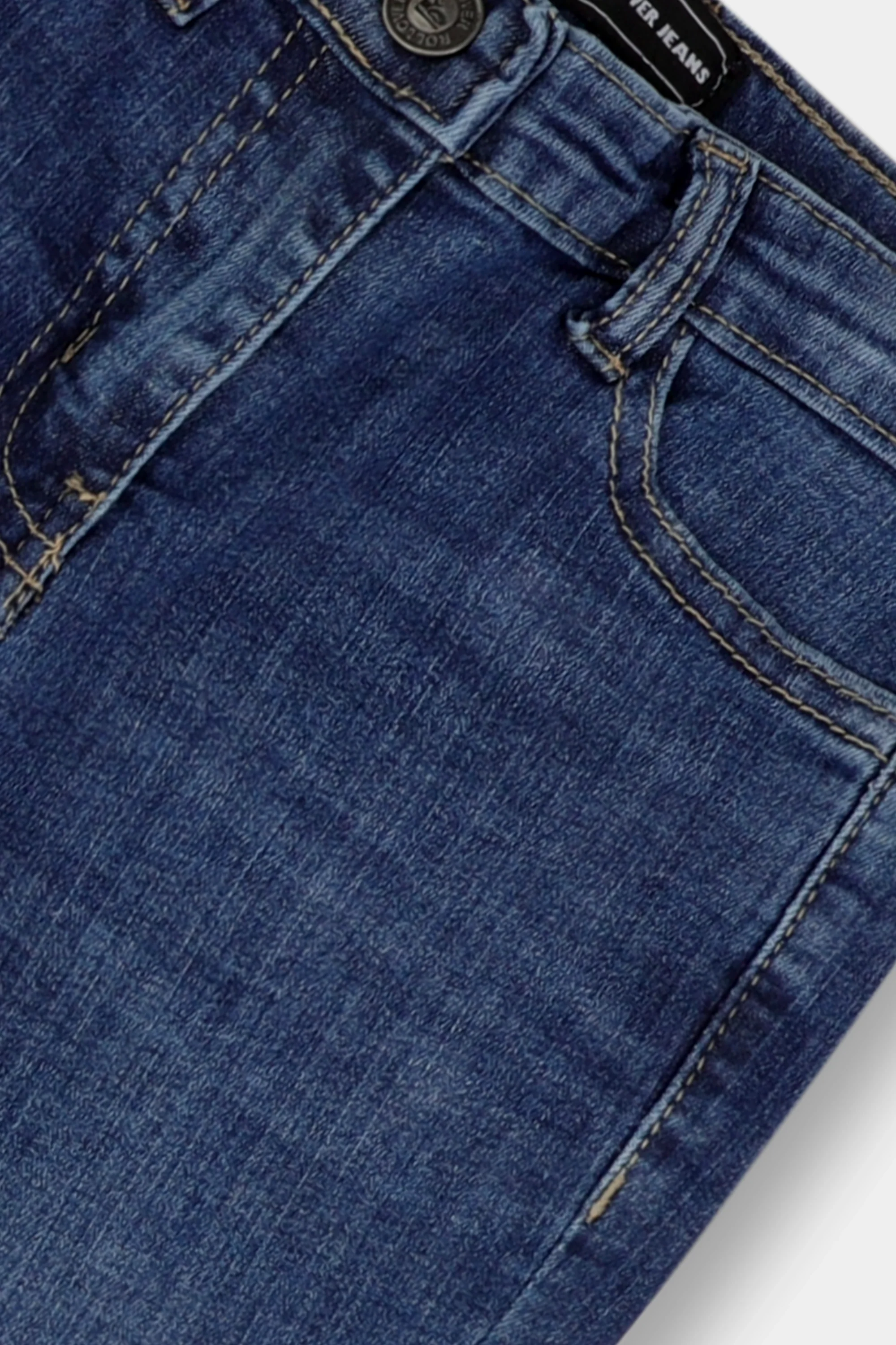 Girls Frayed Bell Bottom Jeans - Image 2
