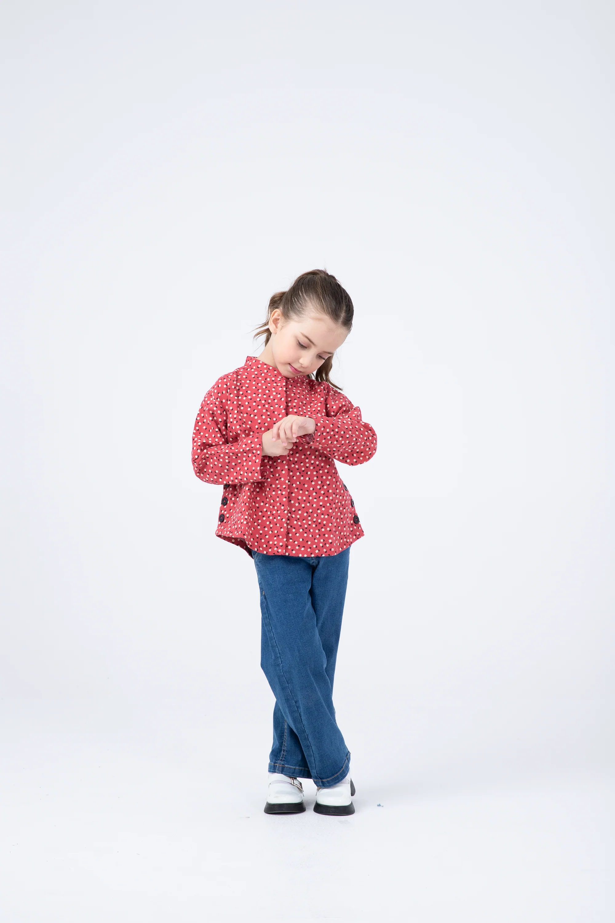 Berry Bloom Flannel Top - Image 2