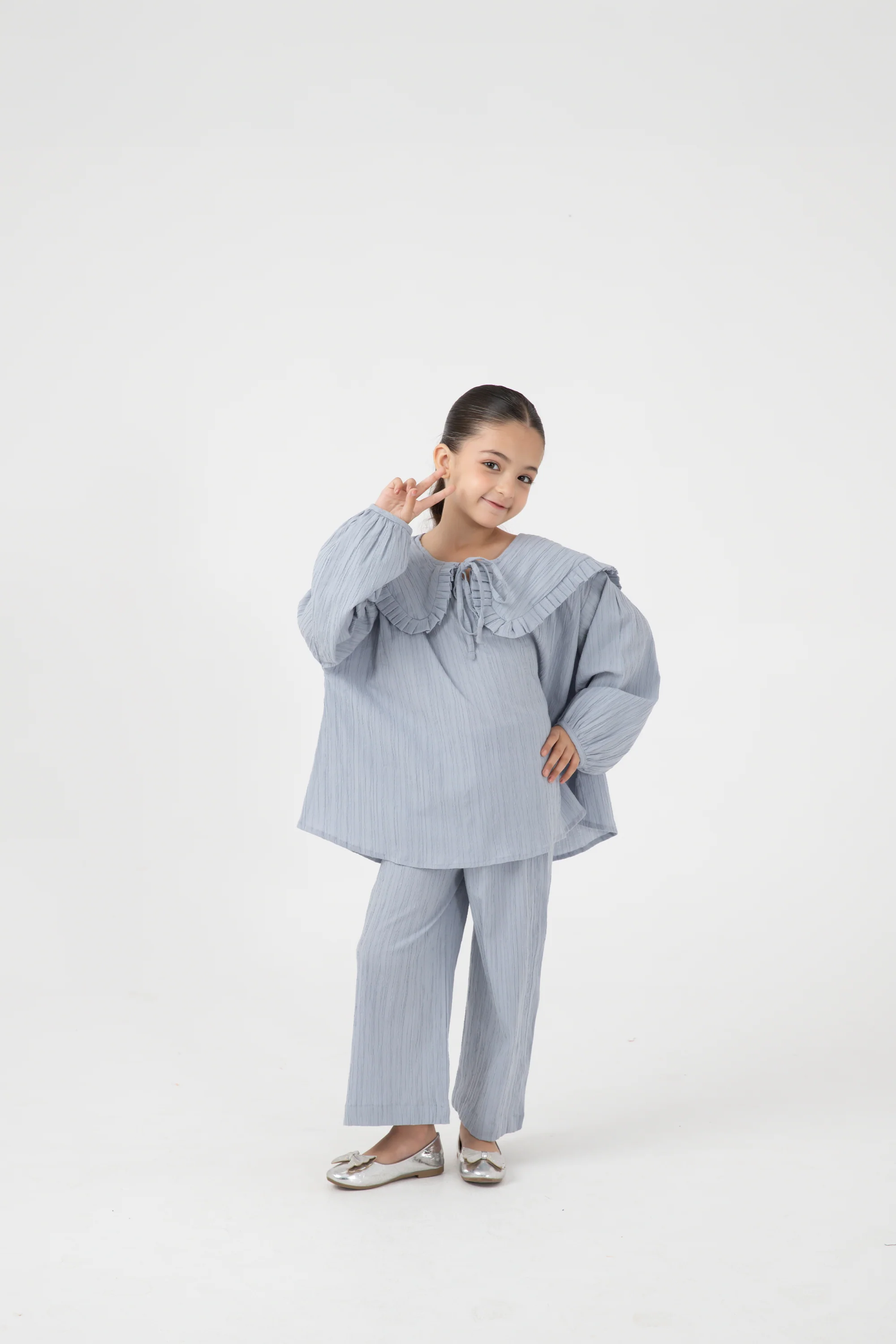 Grey Mist Cotton Co-ord Set - Image 2