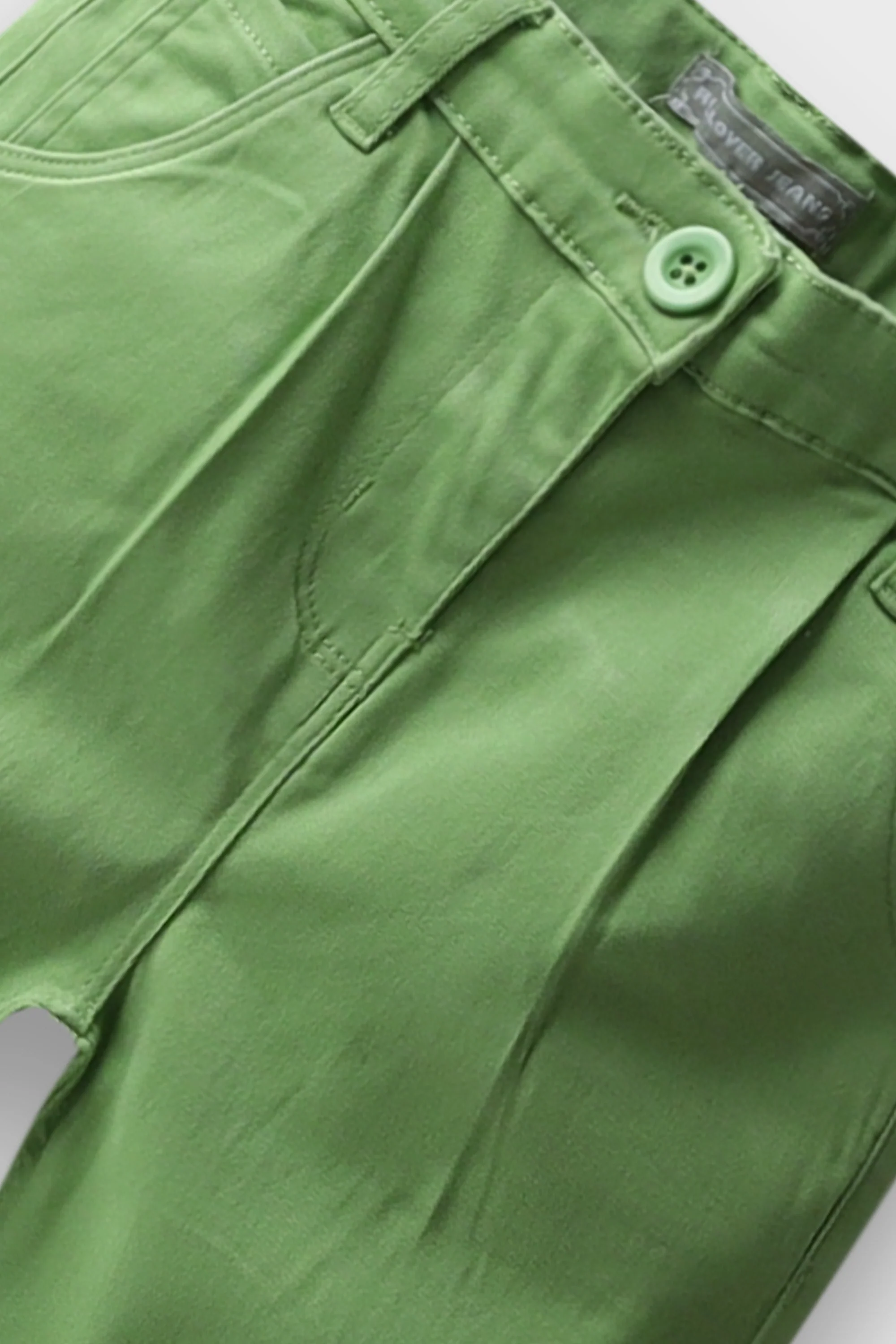 Girls Green Twill Pants - Image 2