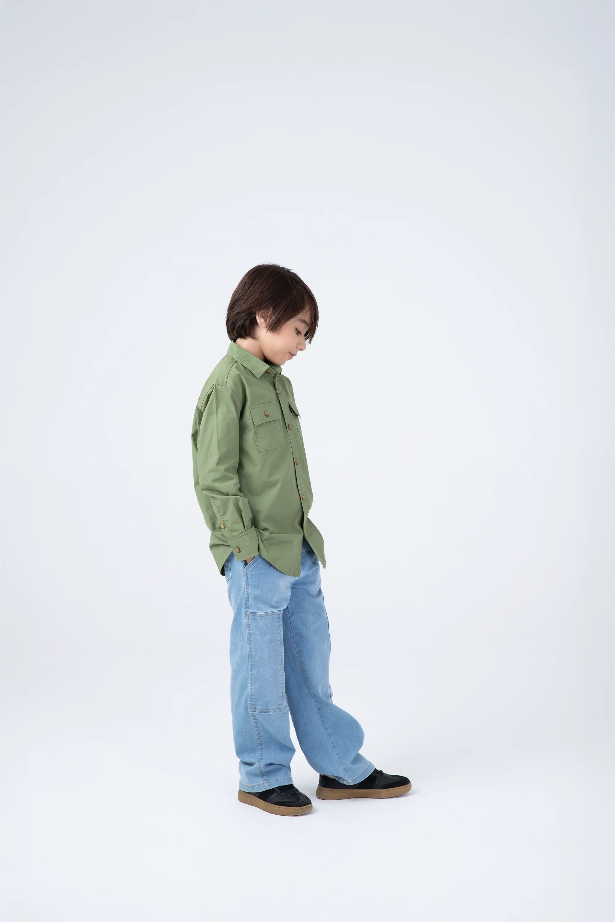 Leafy Green Casual Shirt - Image 3