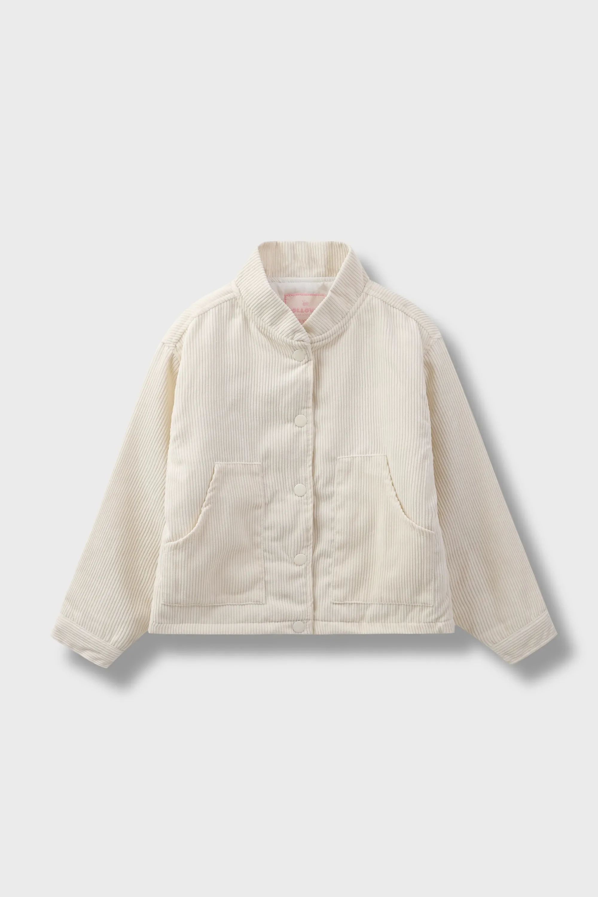 Girls Off-white Corduroy Jacket - Image 4
