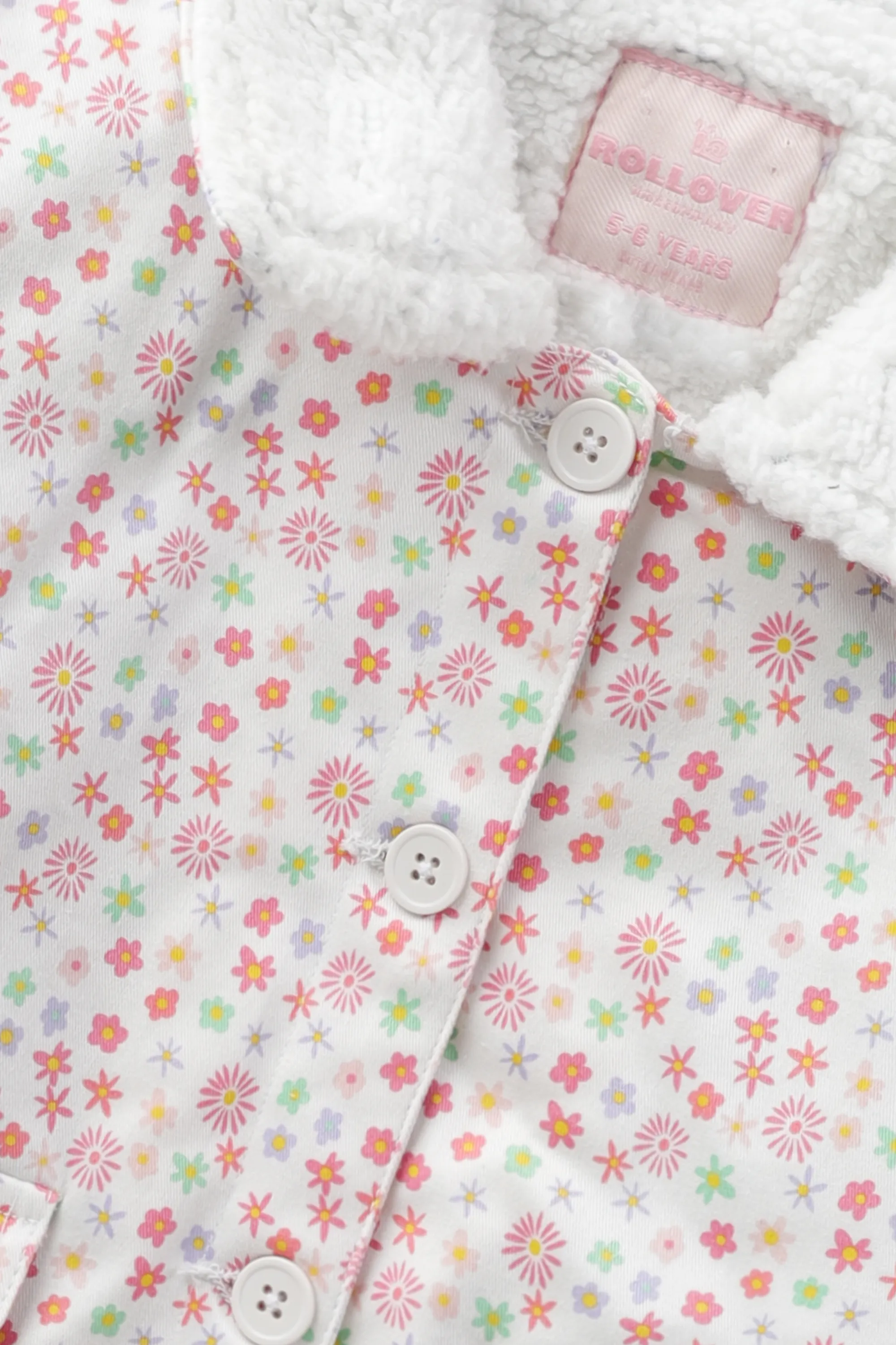 Fuzzy Floral Twill Jacket - Image 5