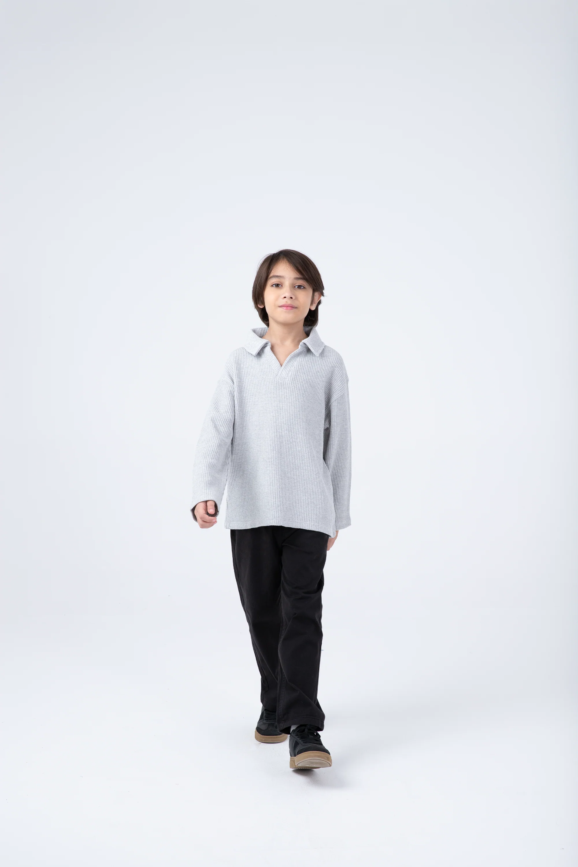 Grey Polar Polo
