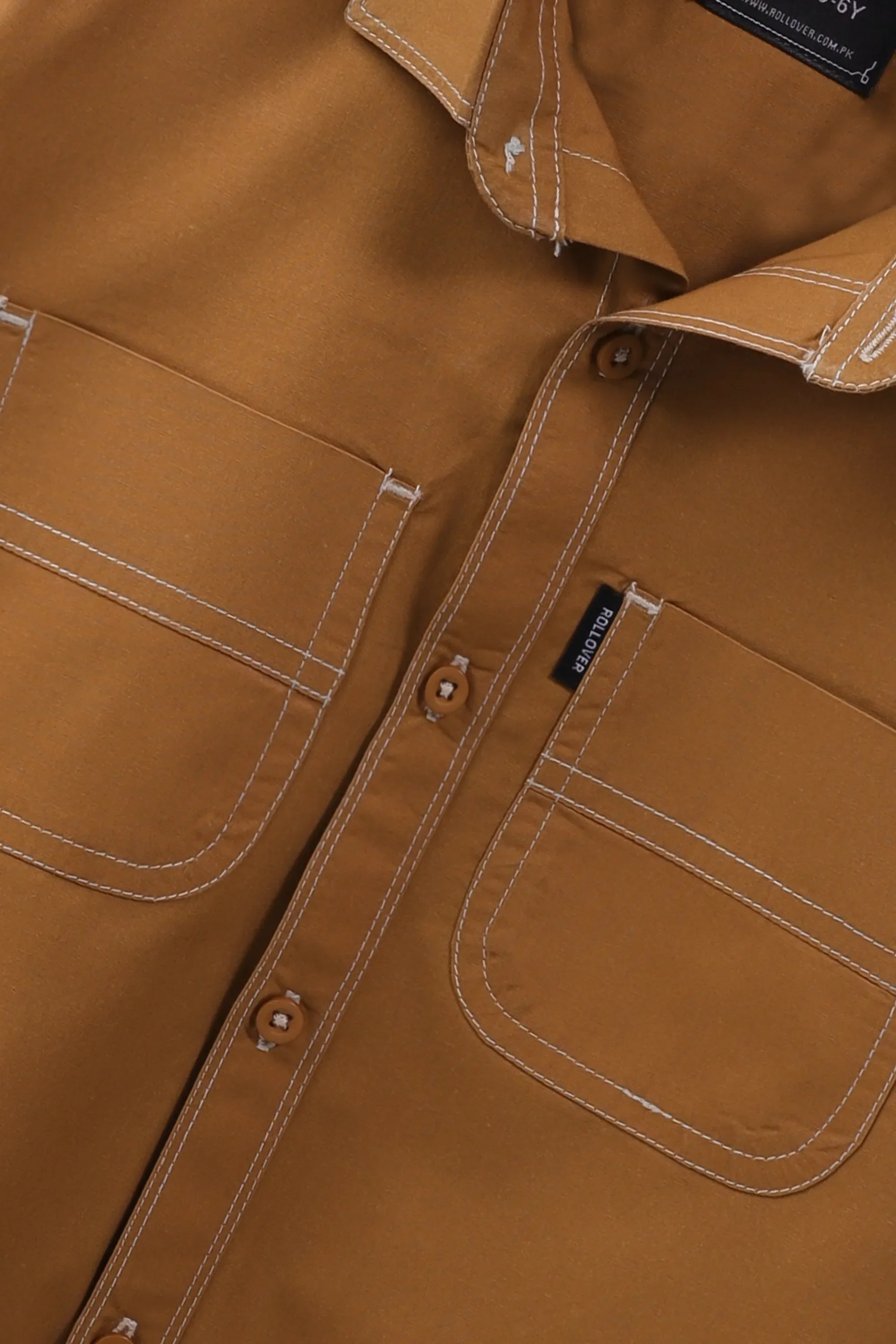 Timber Brown Cotton Shirt - Image 2