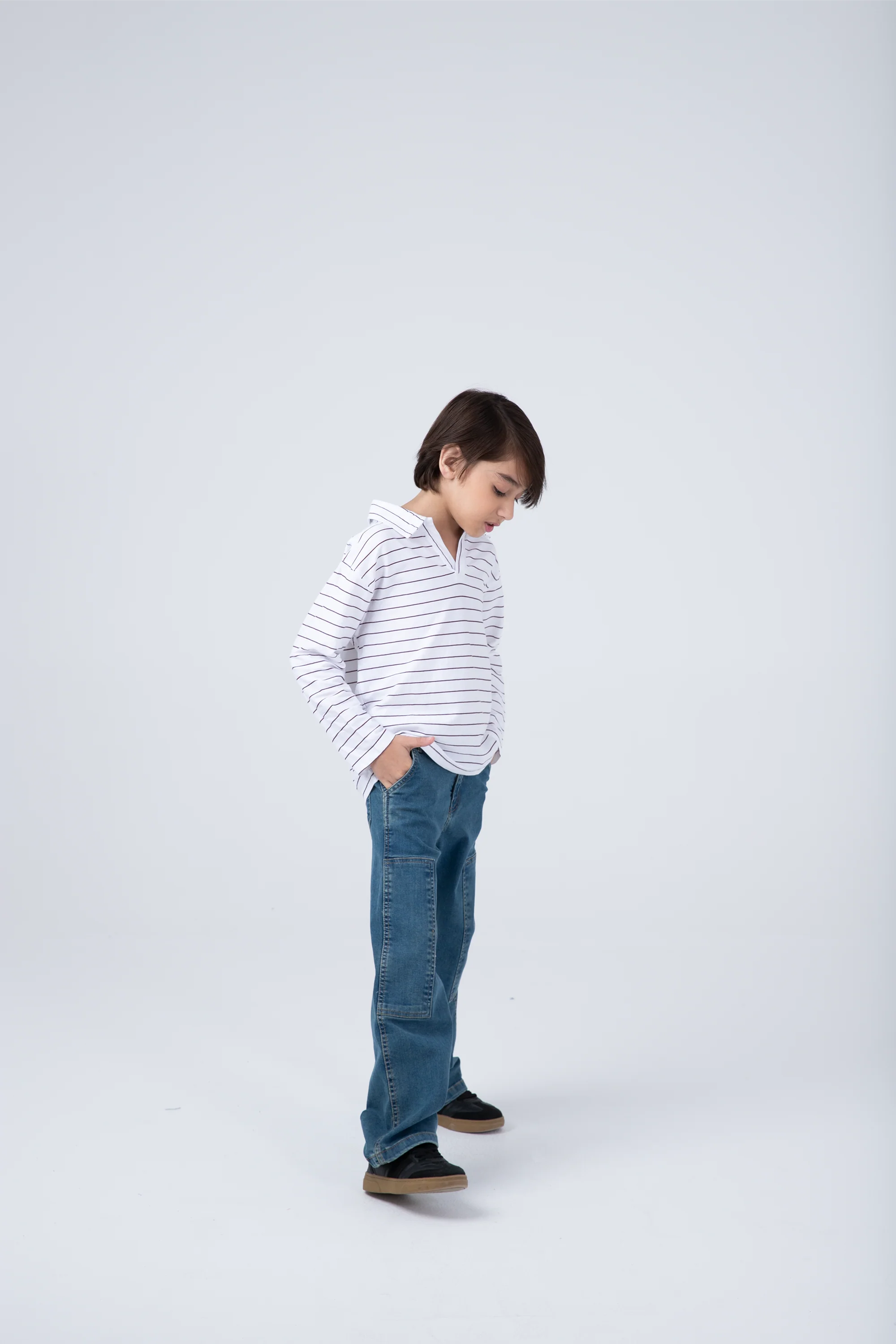 Striped Drop Shoulder Tee - Image 3