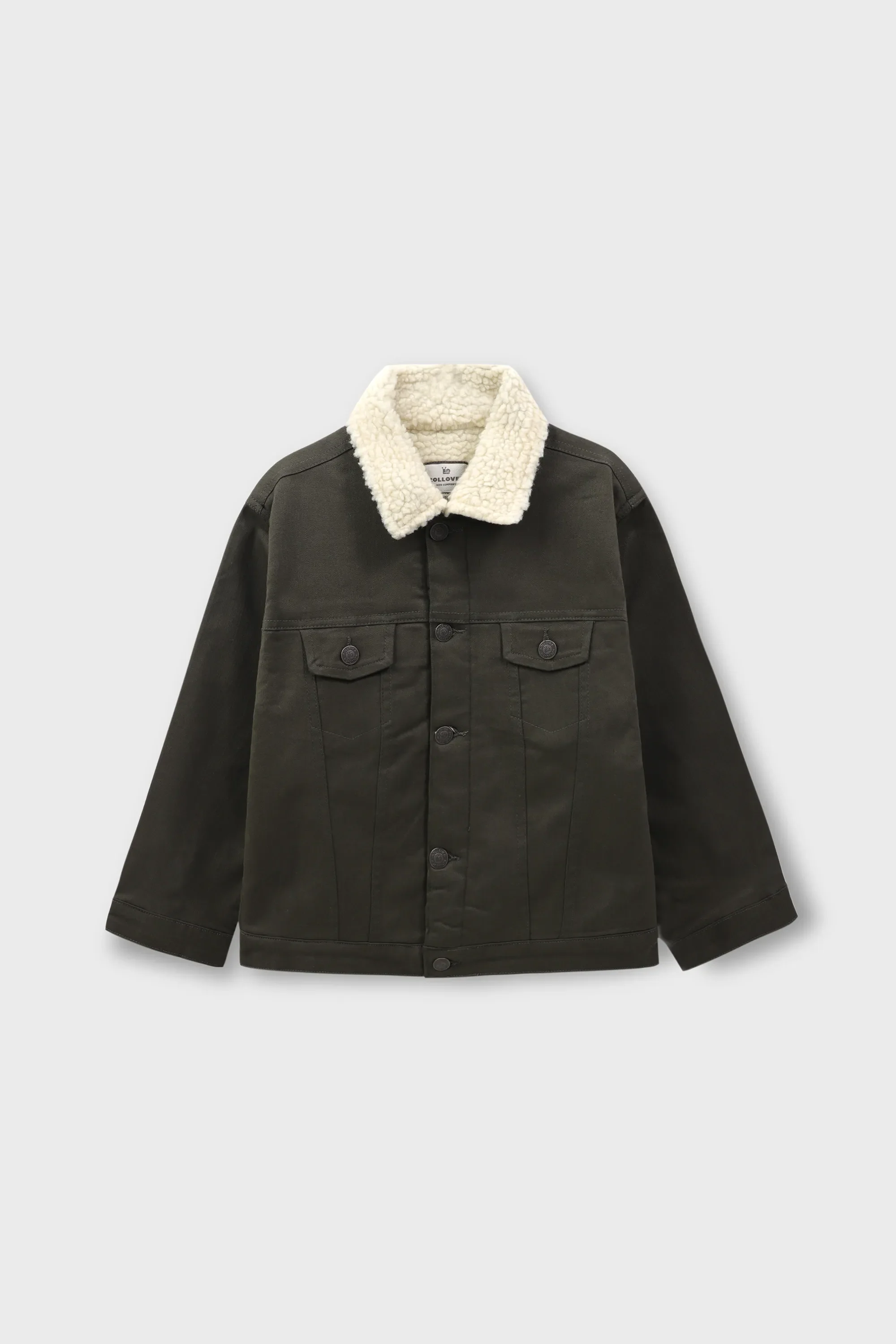 Boys Olive Trail Twill Jacket - Image 4
