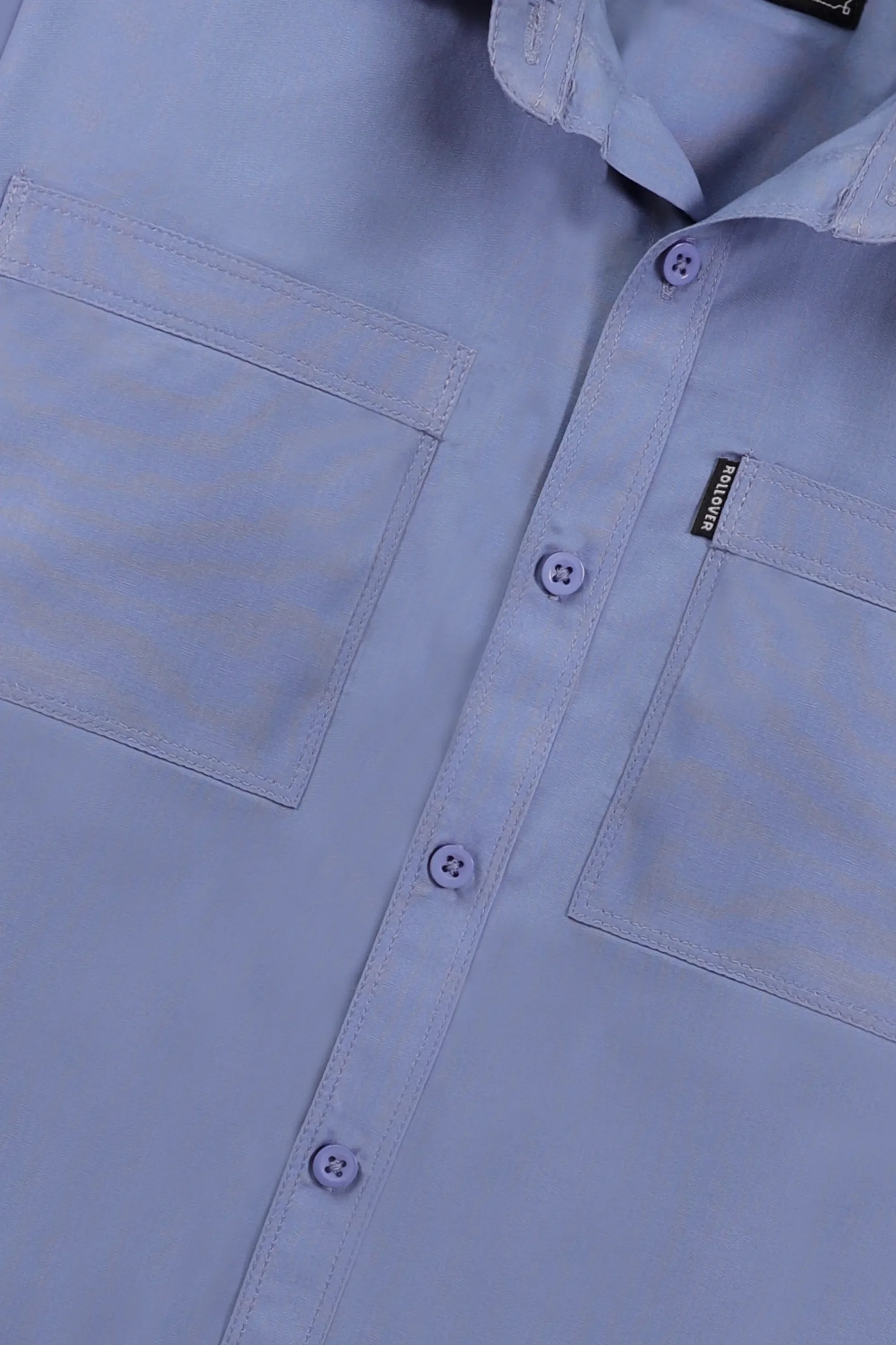 Smart Indigo Boys’ Cotton Shirt - Image 2