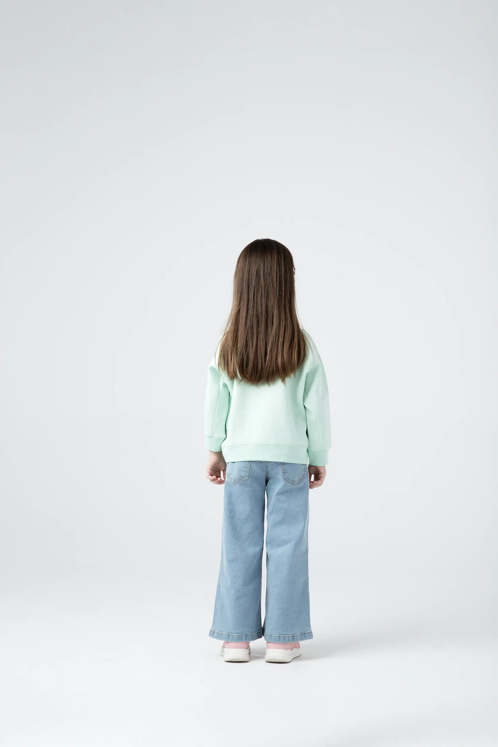 Girls Mint Fleece Sweatshirt - Image 3