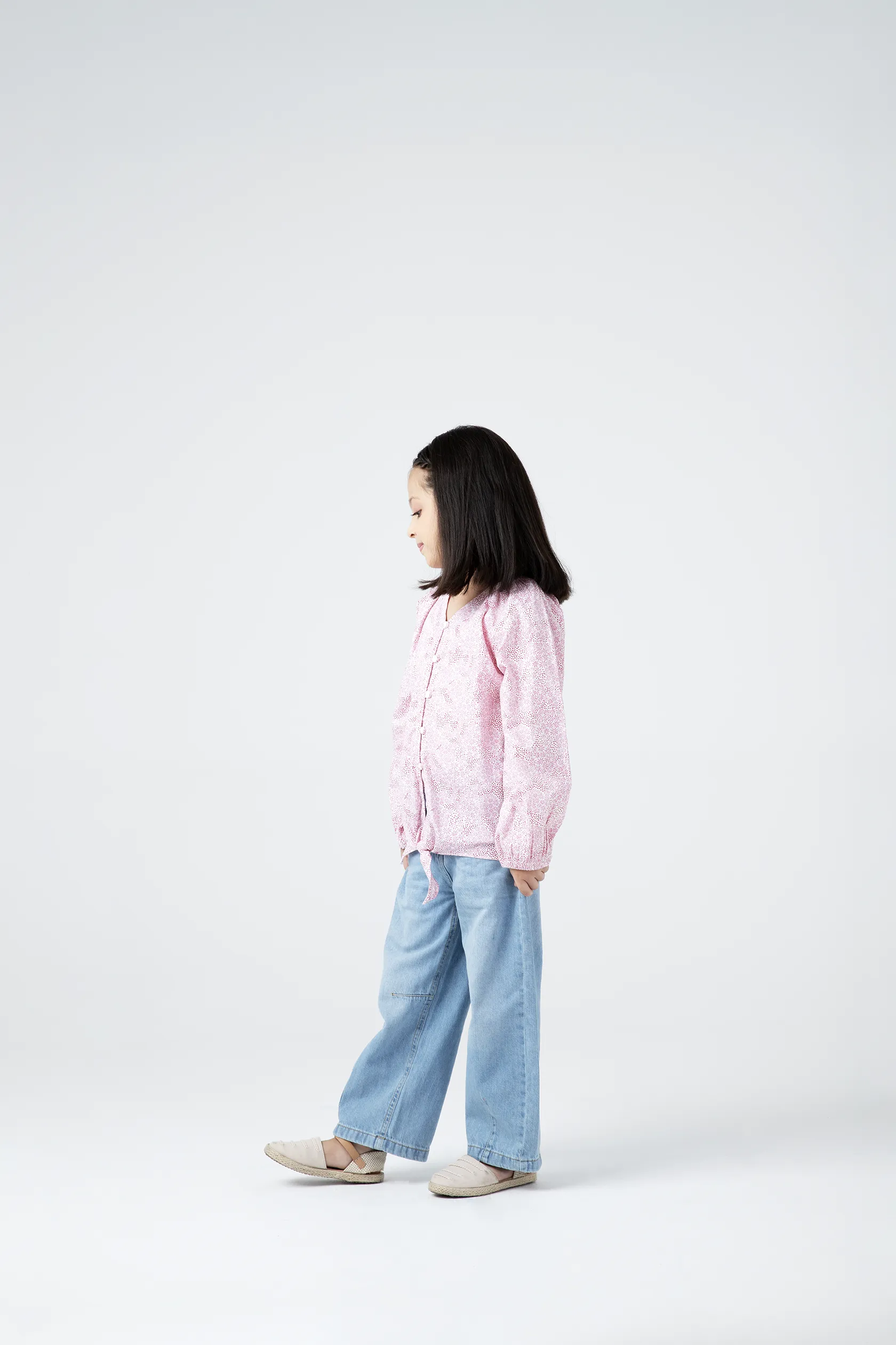 Floral Printed Knot Top - Image 2