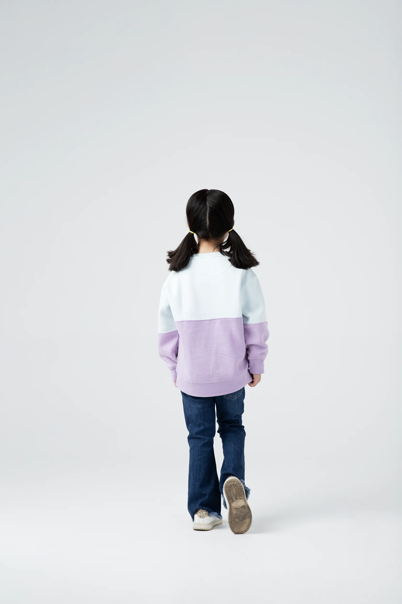 Girls Pastel Duo Fleece Sweatshirt - Image 3