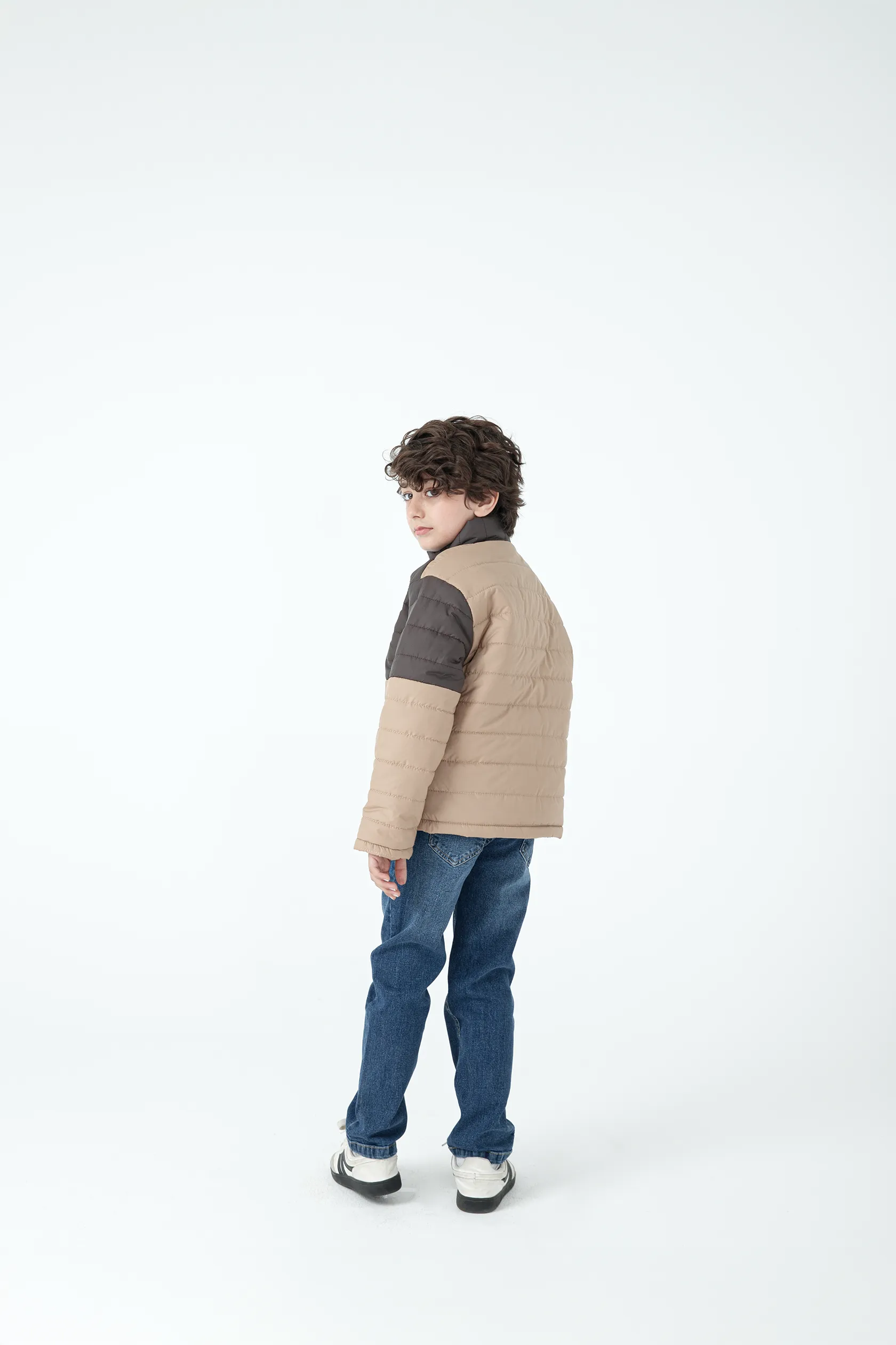 Boys Cocoa Block Puffer - Image 2