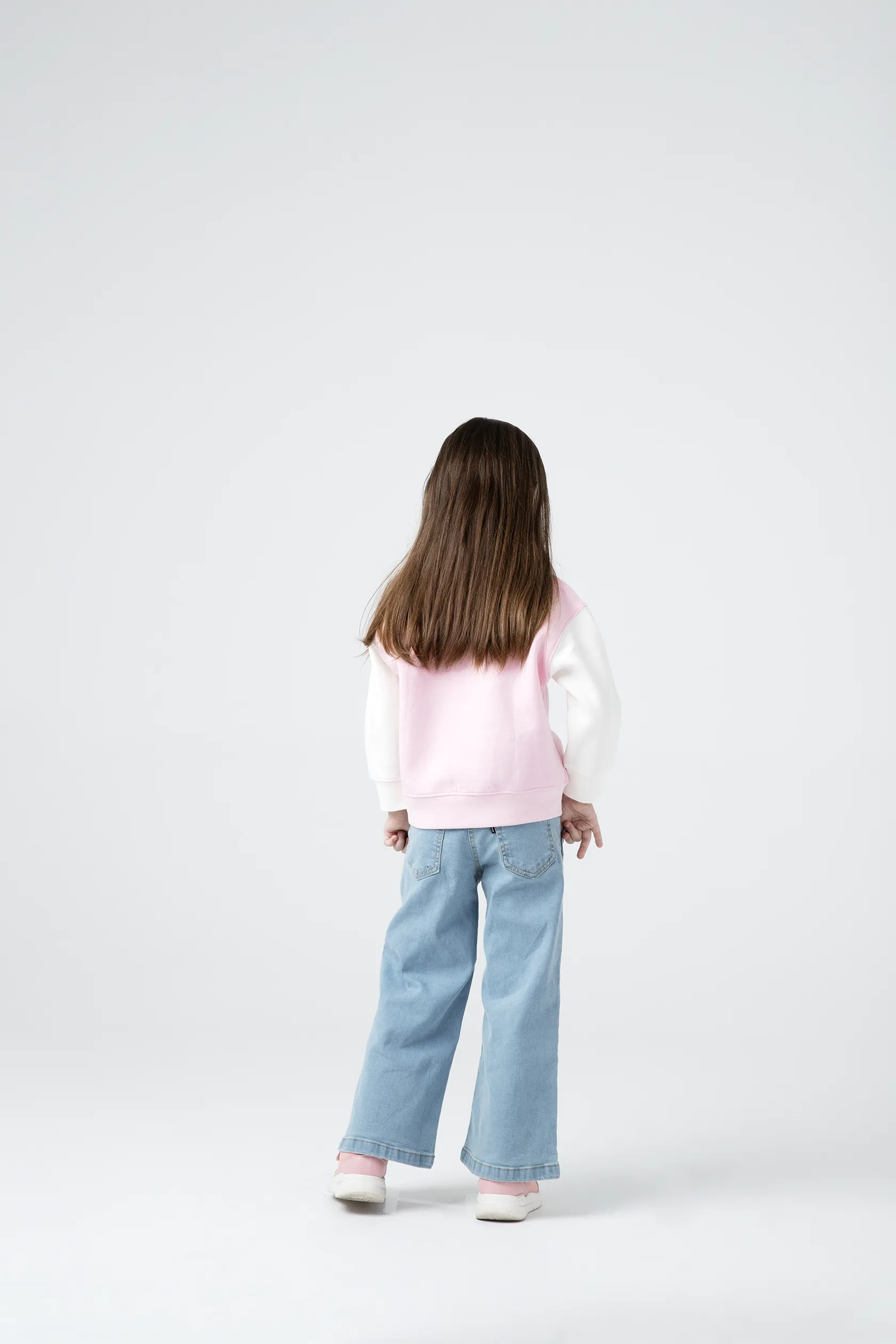 Grls Floral Bloom Fleece Sweatshirt - Image 3