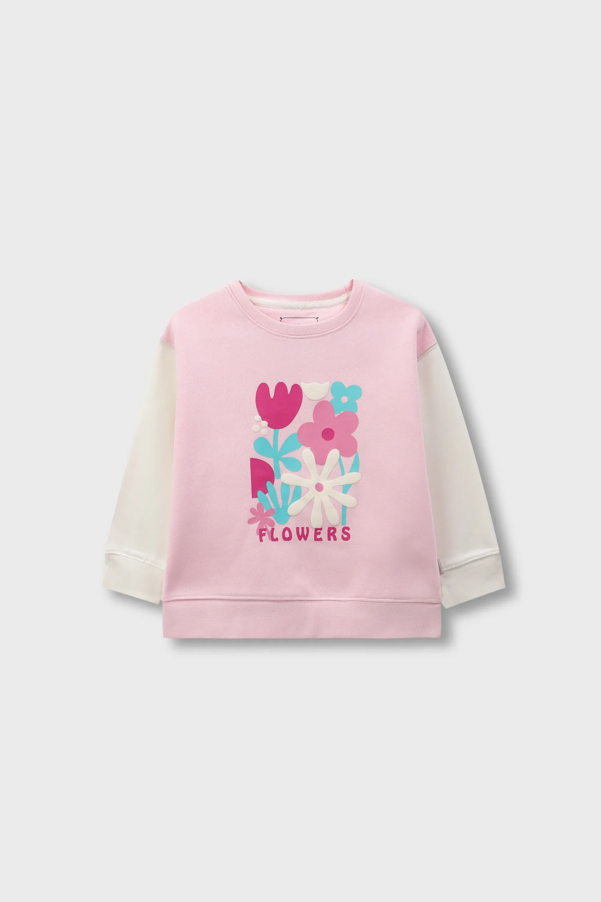 Grls Floral Bloom Fleece Sweatshirt - Image 4