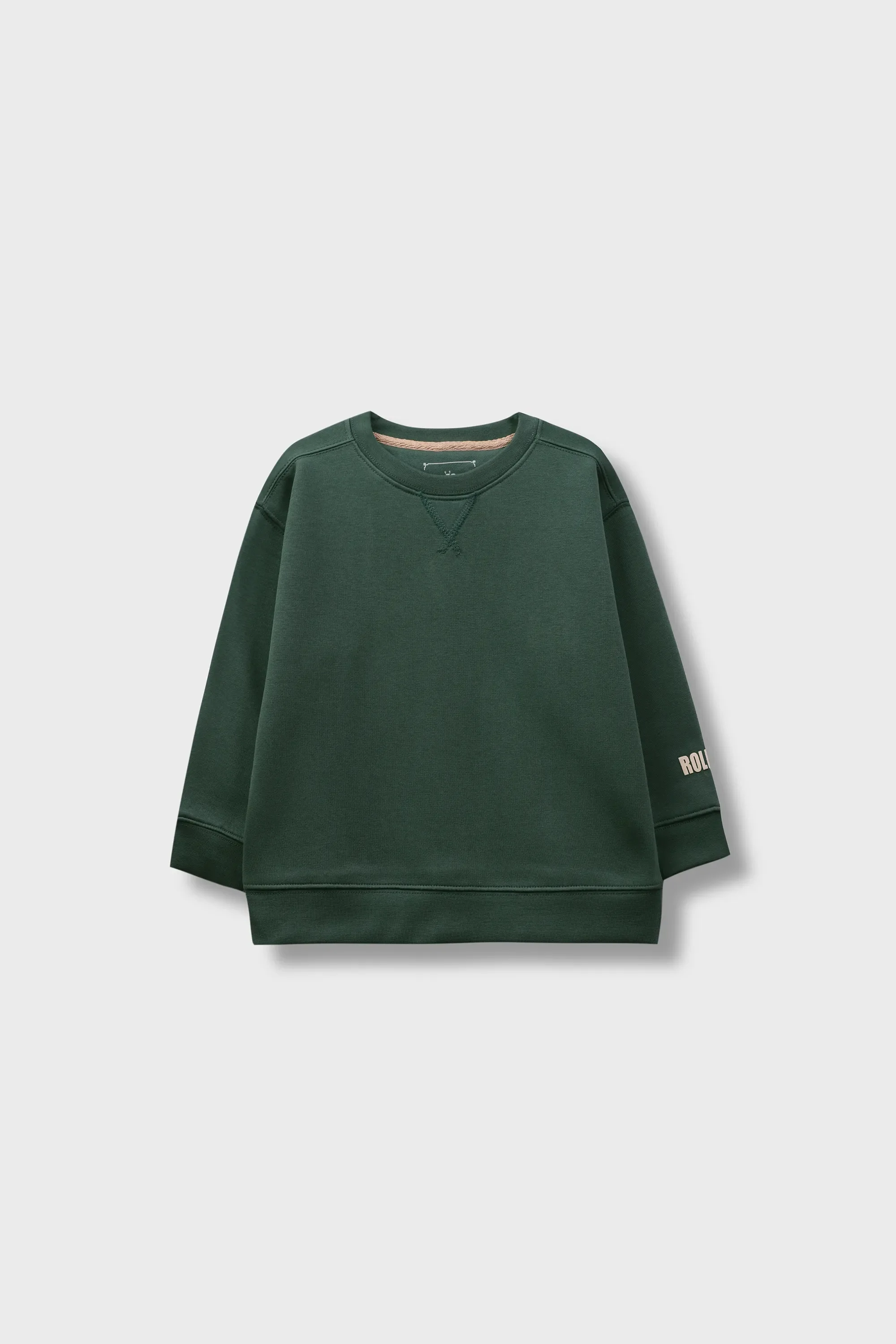Boys Deep Green Fleece Sweatshirt - Image 4